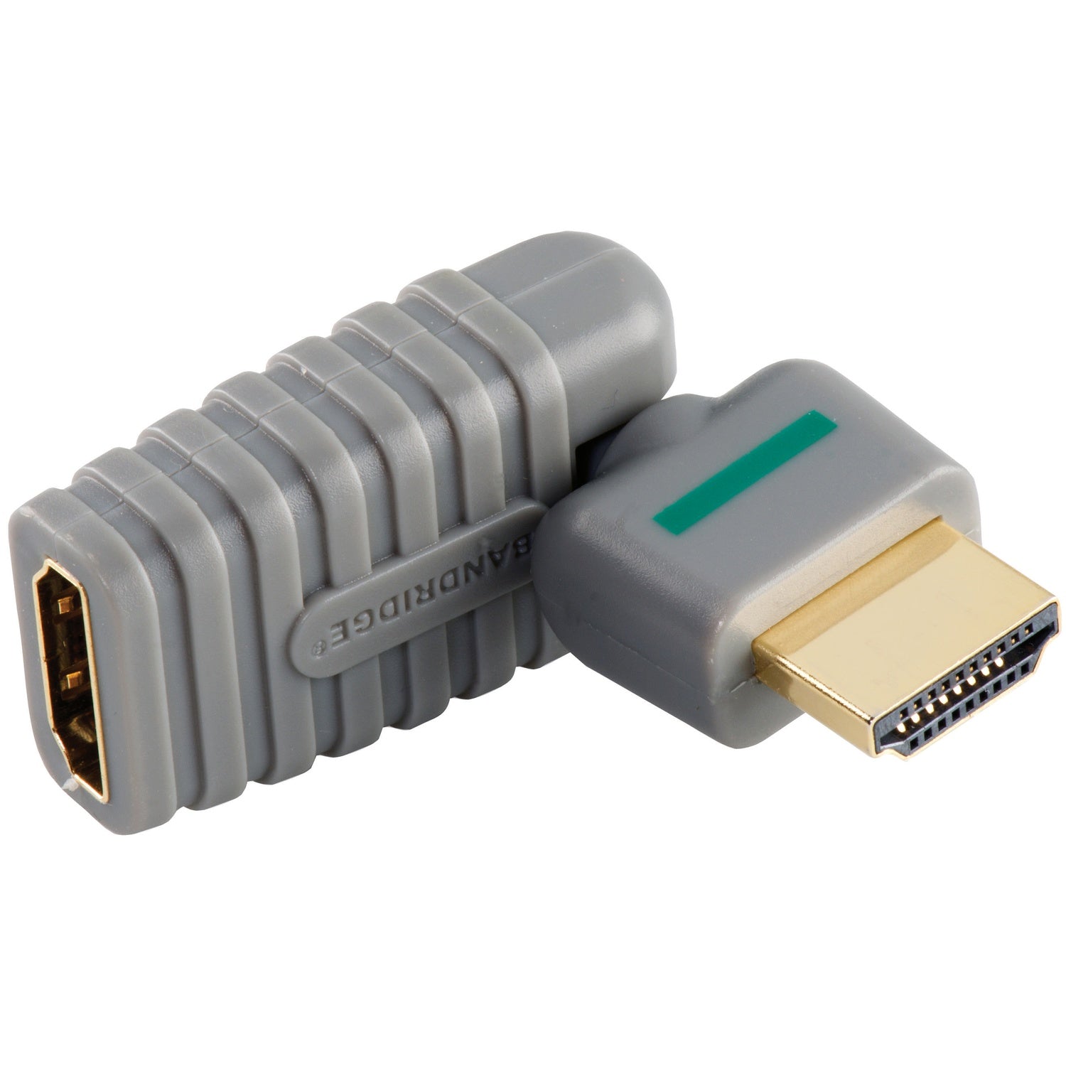 High Speed HDMI with Ethernet Adapter Rotatable HDMI Connector - HDMI Female Grey