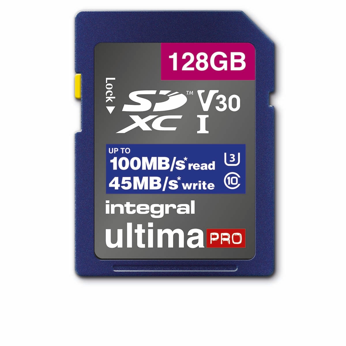 High Speed SDHC/XC V30 UHS-I U3 128 GB SD memory card