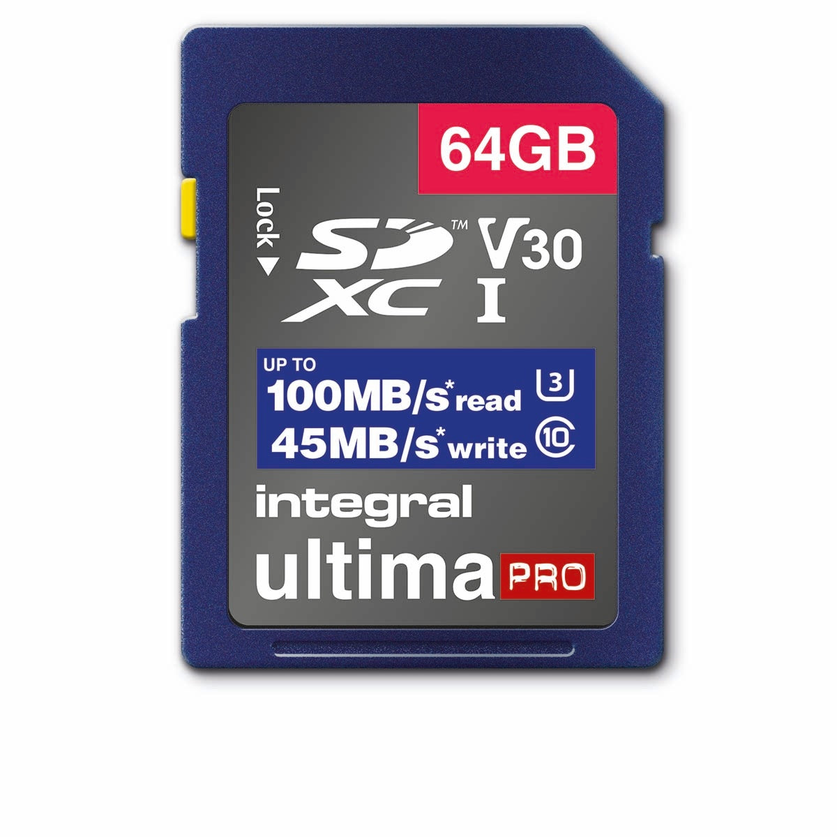 High Speed SDHC/XC V30 UHS-I U3 64GB SD memory card