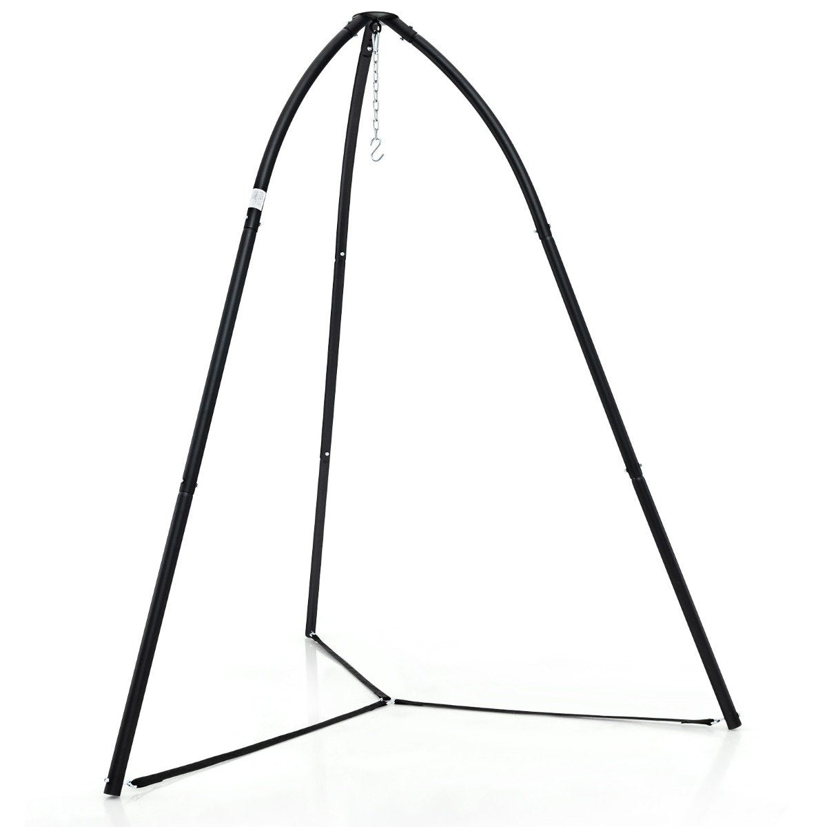 Hängesesselgestell, Metall, Dreibein, 200 kg, Schwarz