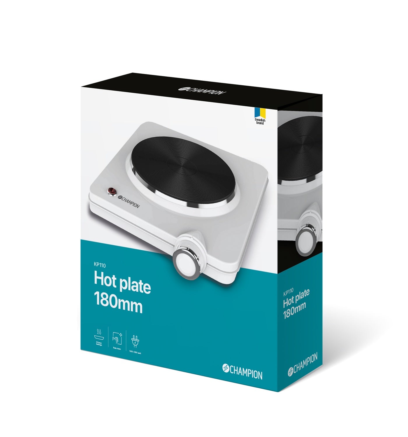 Hob Single 180mm 1500W KP110 White