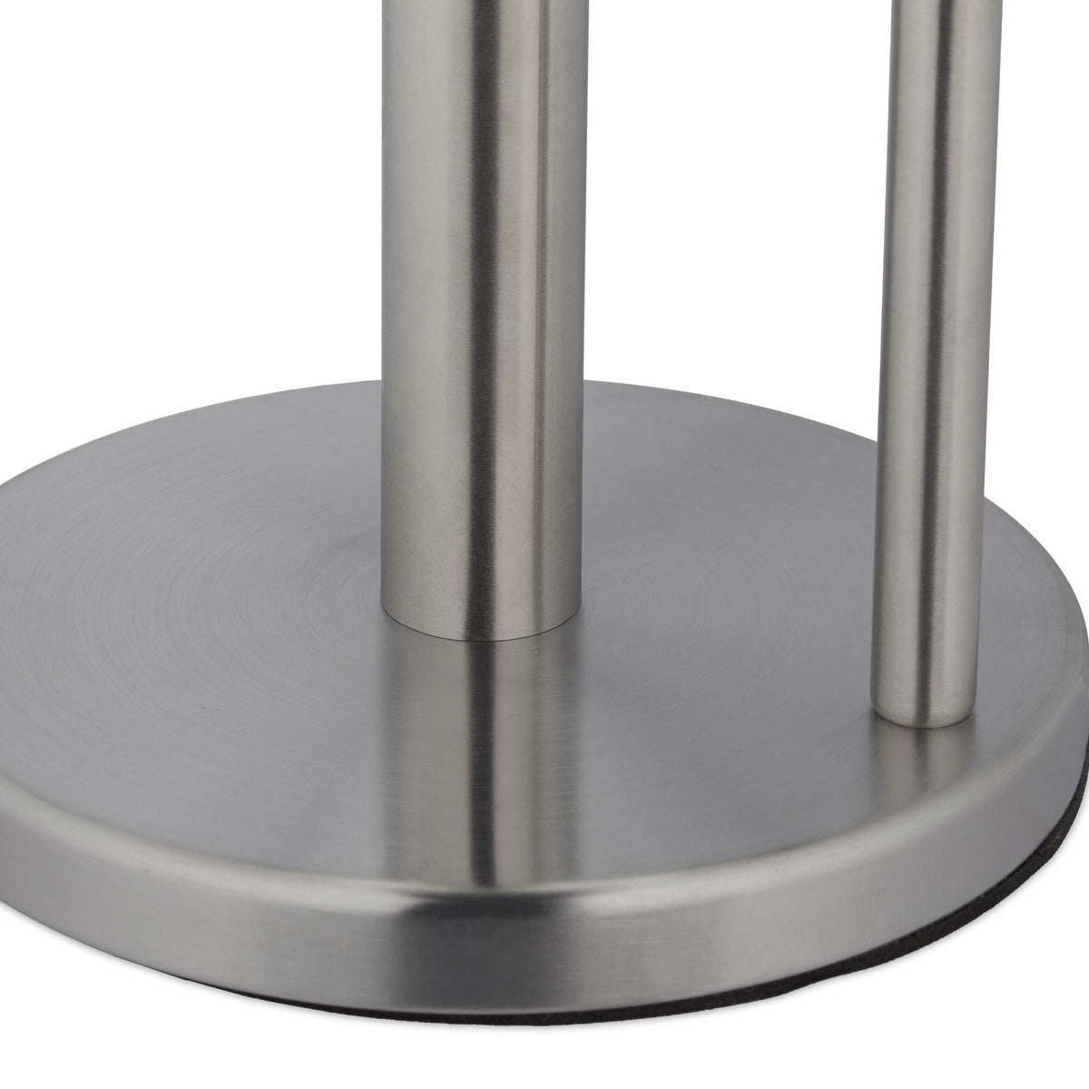 Holder for household paper in stainless steel