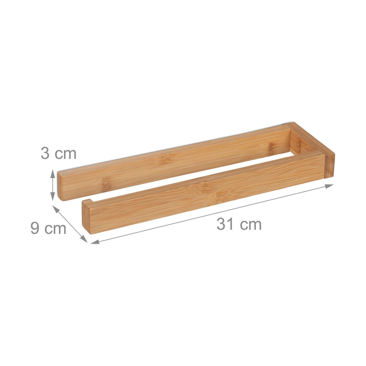 Holder for kitchen roll wall