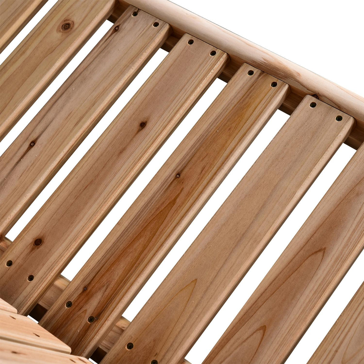 Hollywood Swing 2-Seater Garden Swing Swing Bench Hanging Bench Solid Wood Natural 187 X 137 X 170 Cm
