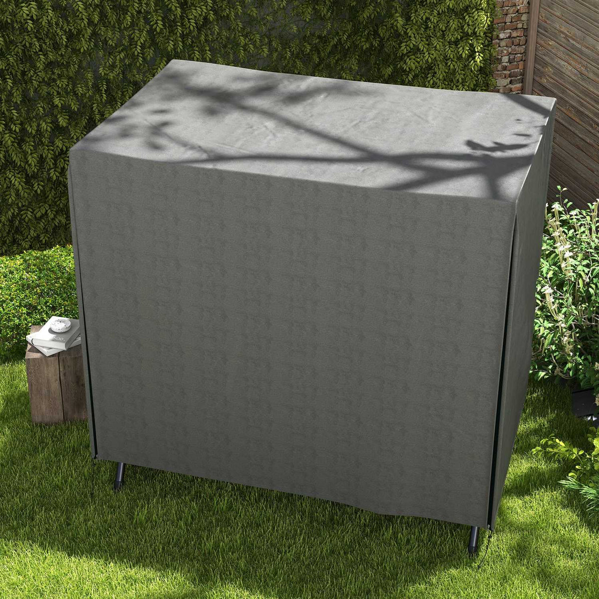 Hollywood Swing Cover 3 Seater, Water-Repellent Winterproof Protective Cover for Garden Swing, UV-Resistant Tarpaulin, Cover, Tear-Resistant 420D Oxford Fabric, 177x114x152cm Dark Gray