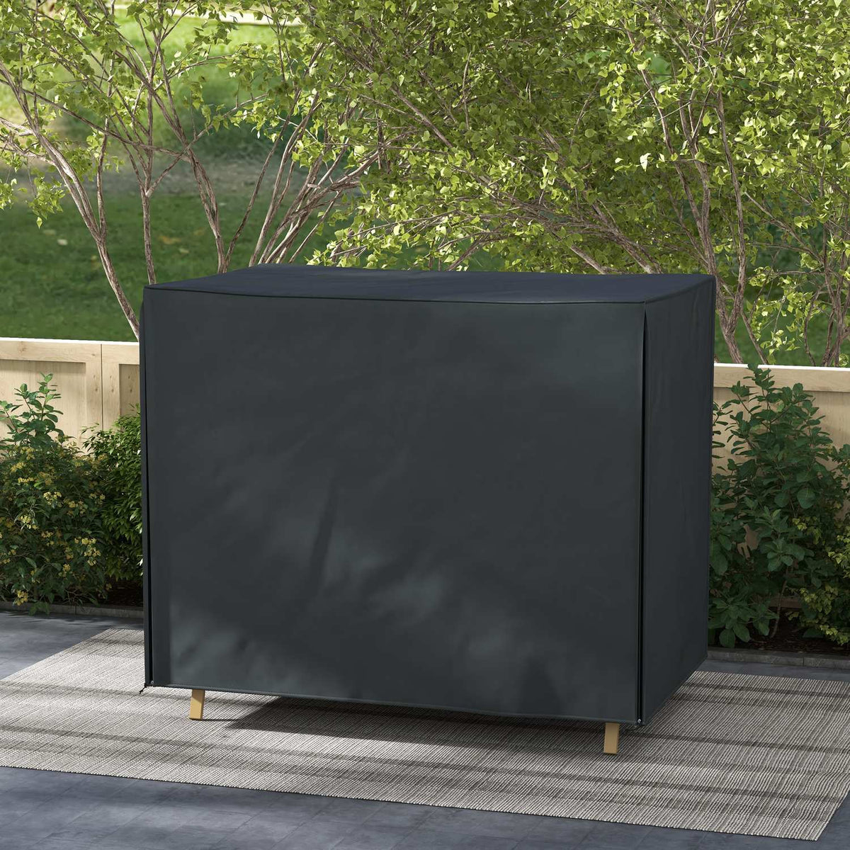 Hollywood Swing Cover Waterproof Protective Cover for Garden Swing with UV Protection Oxford Black 220 x 125 x 172 cm