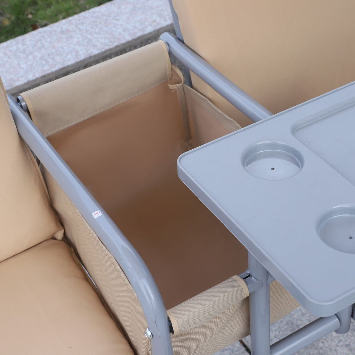 Hollywood Swing Garden Swing 2-Seater With Sun Canopy Beige 175 X 112 X 165 Cm