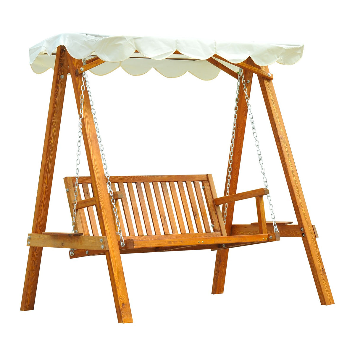 Hollywood Swing Garden Swing Swing Bench Swing 2-Seater Larch