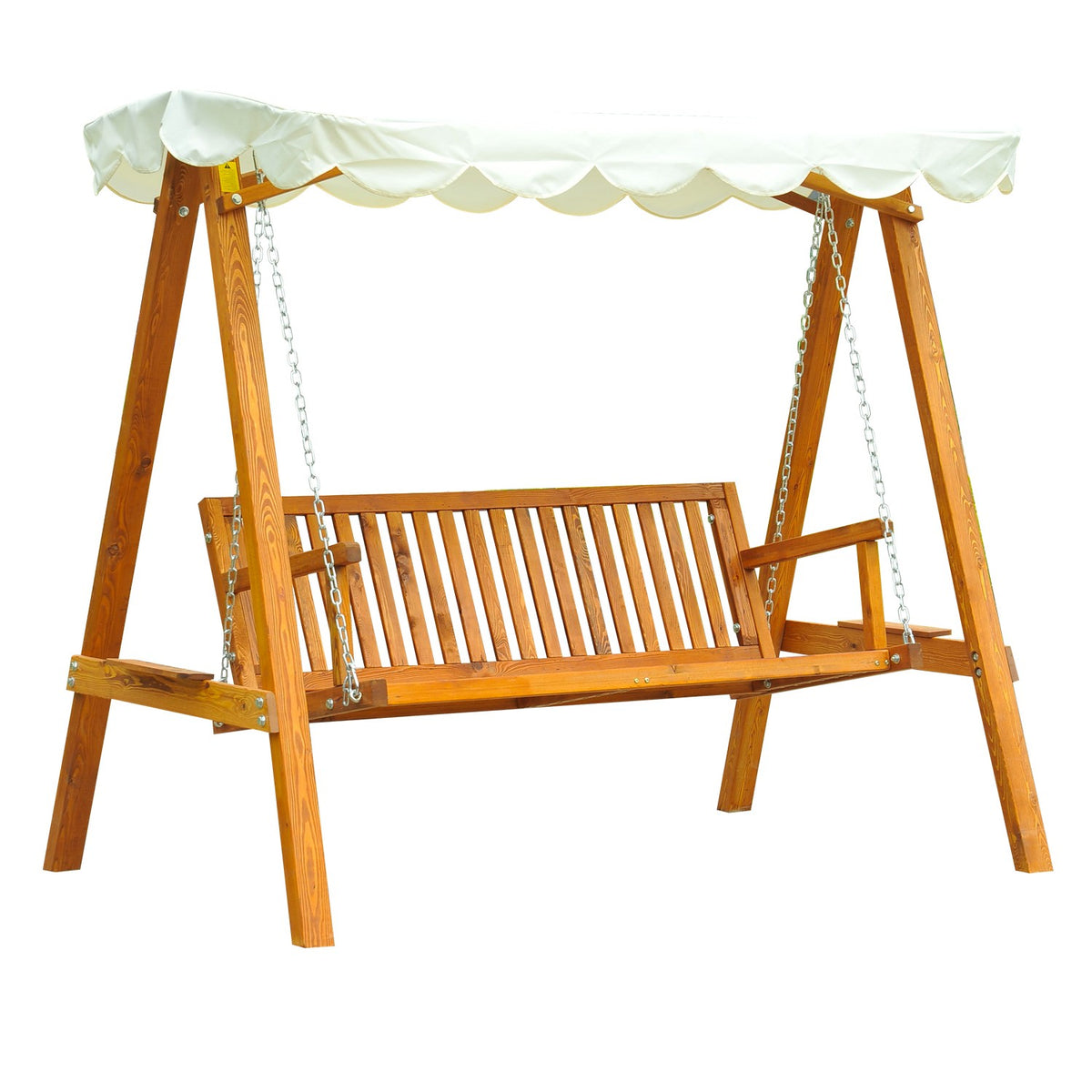 Hollywood Swing Garden Swing Swing Bench Swing 3-Seater Larch