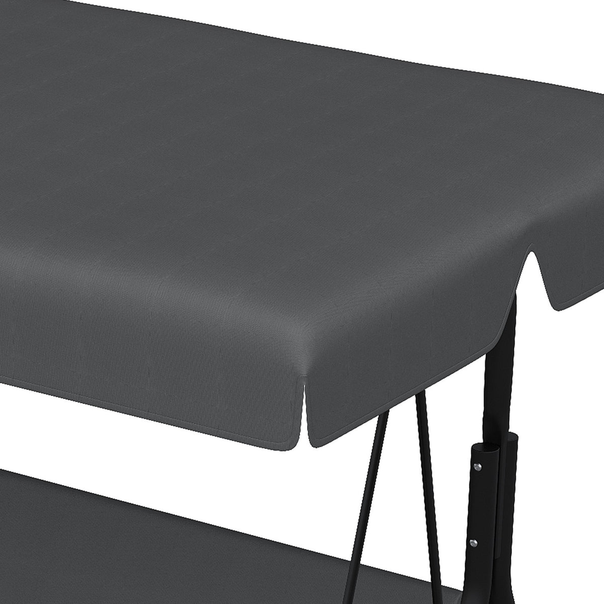 Hollywood Swing Replacement Roof Cover For 3 Seater Sun Canopy Dark Gray