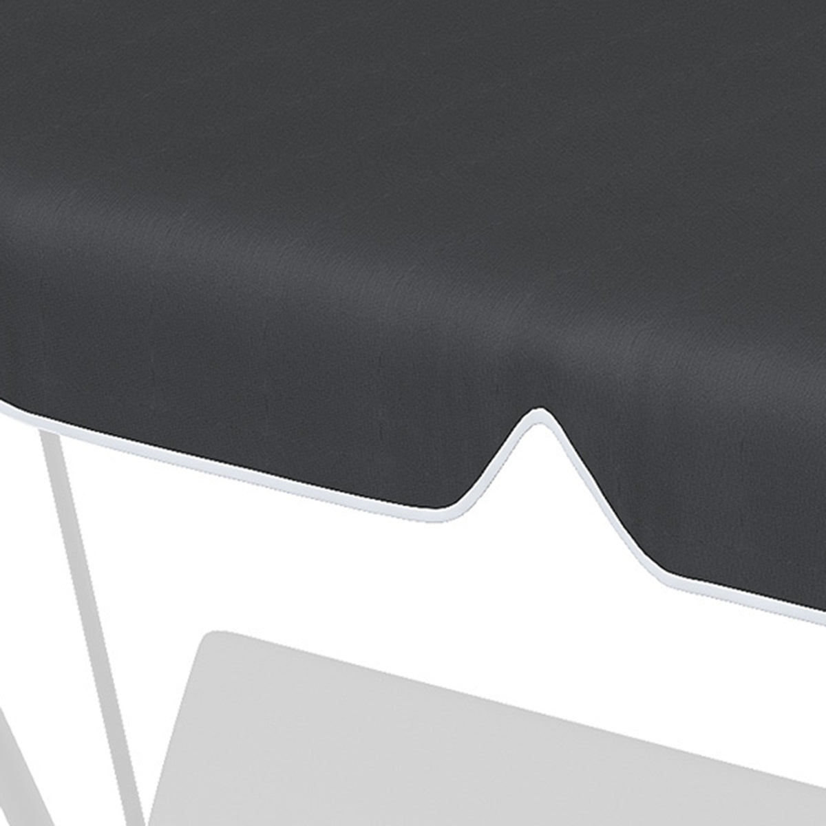 Hollywood Swing Roof Cover Replacement Roof For Hollywood Swing, Sun Canopy For 2 Seater Swing, With Uv Protection, Black