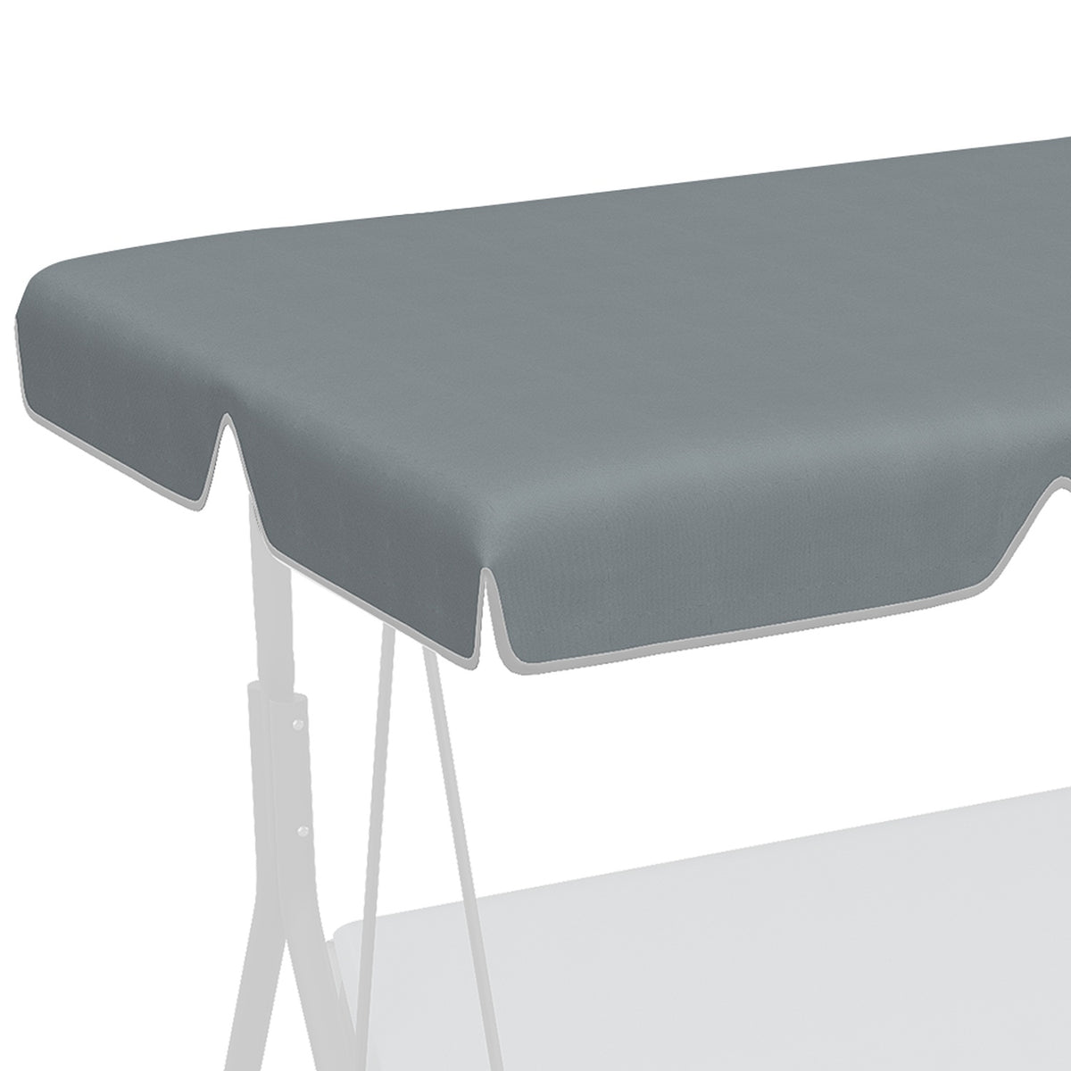 Hollywood Swing Roof Cover Replacement Roof For Hollywood Swing, Sun Canopy For 2 Seater Swing, With Uv Protection, Dark Grey