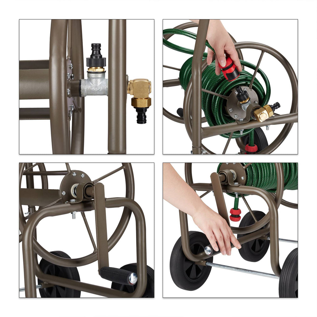 Hose holder XL in metal