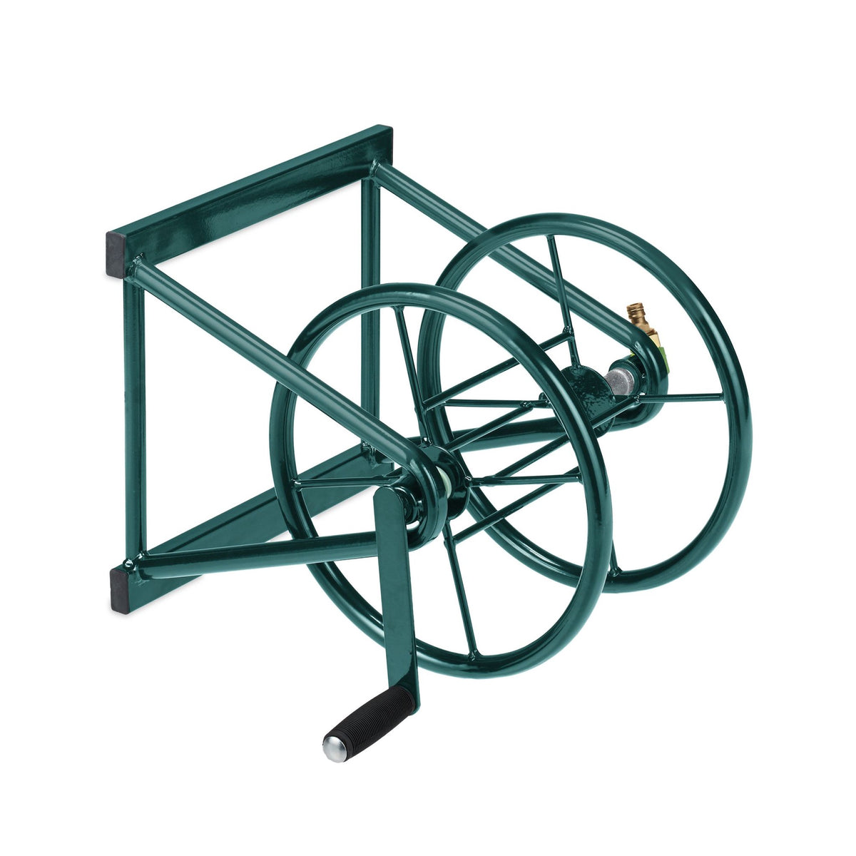 Hose reel for the wall