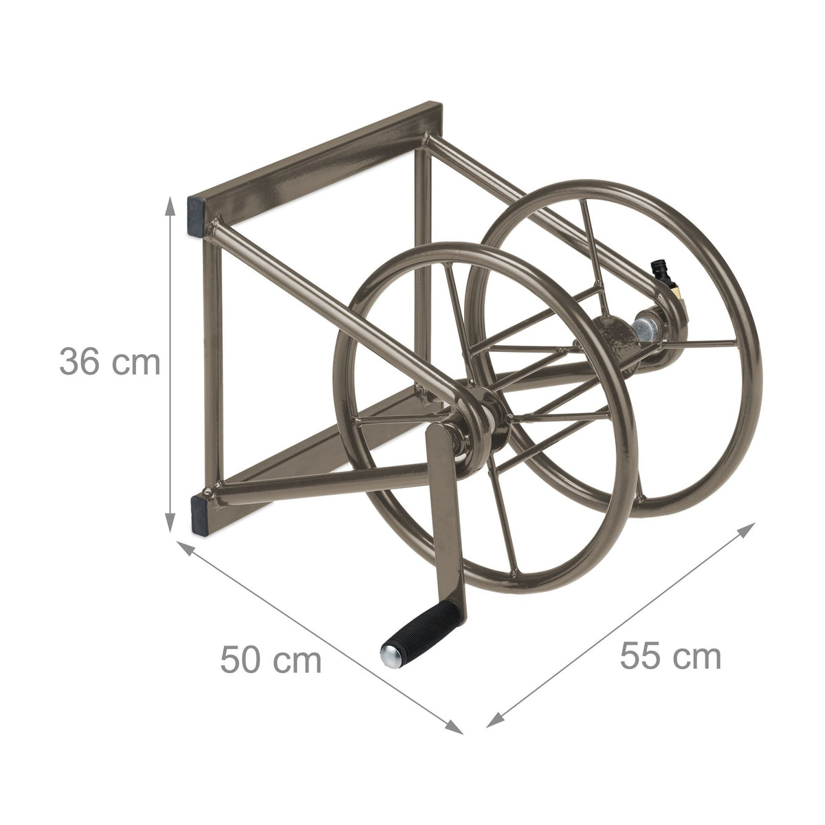 Hose reel for wall mounting