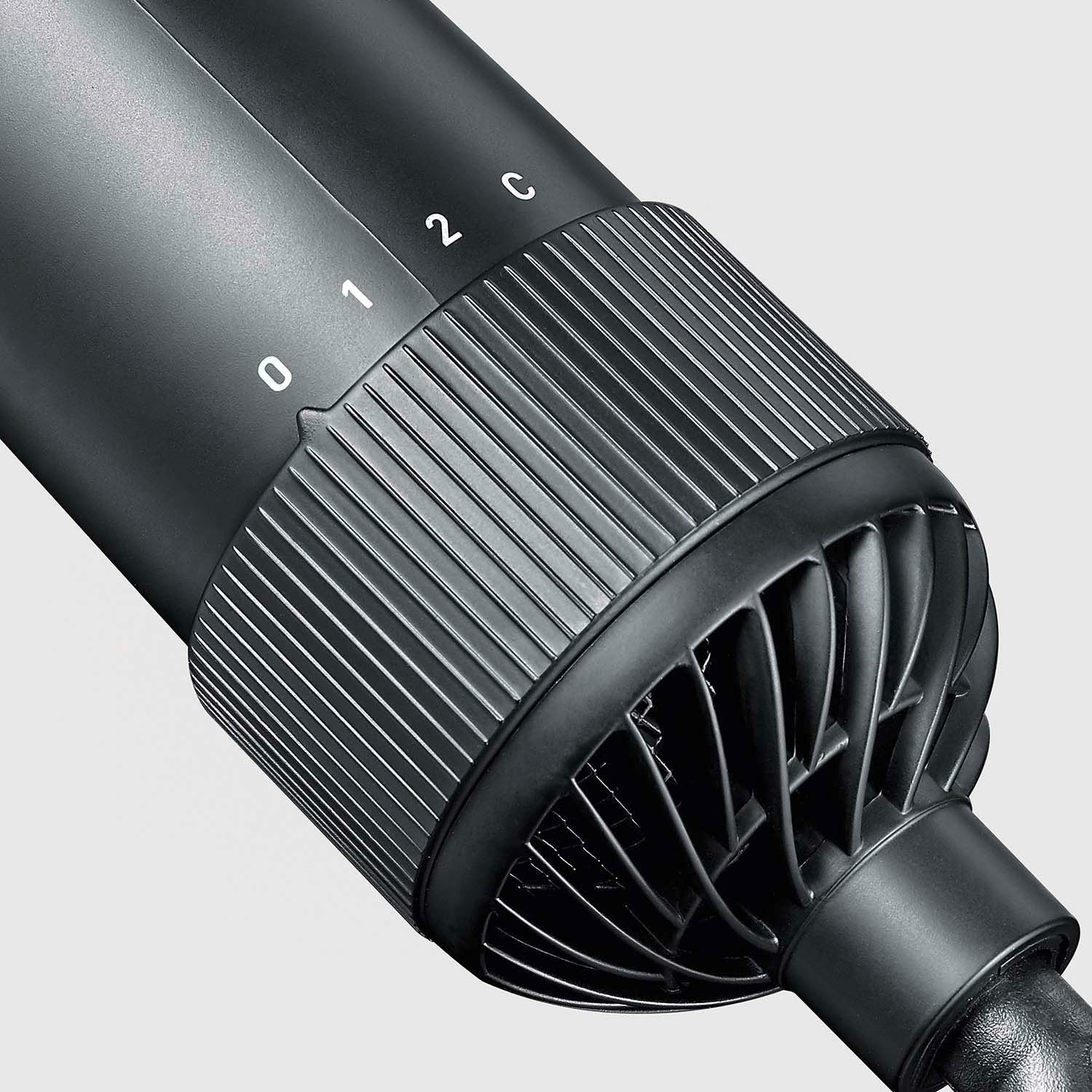 Hot Air Brush with Rotating Head, 1000W, 2 Speeds