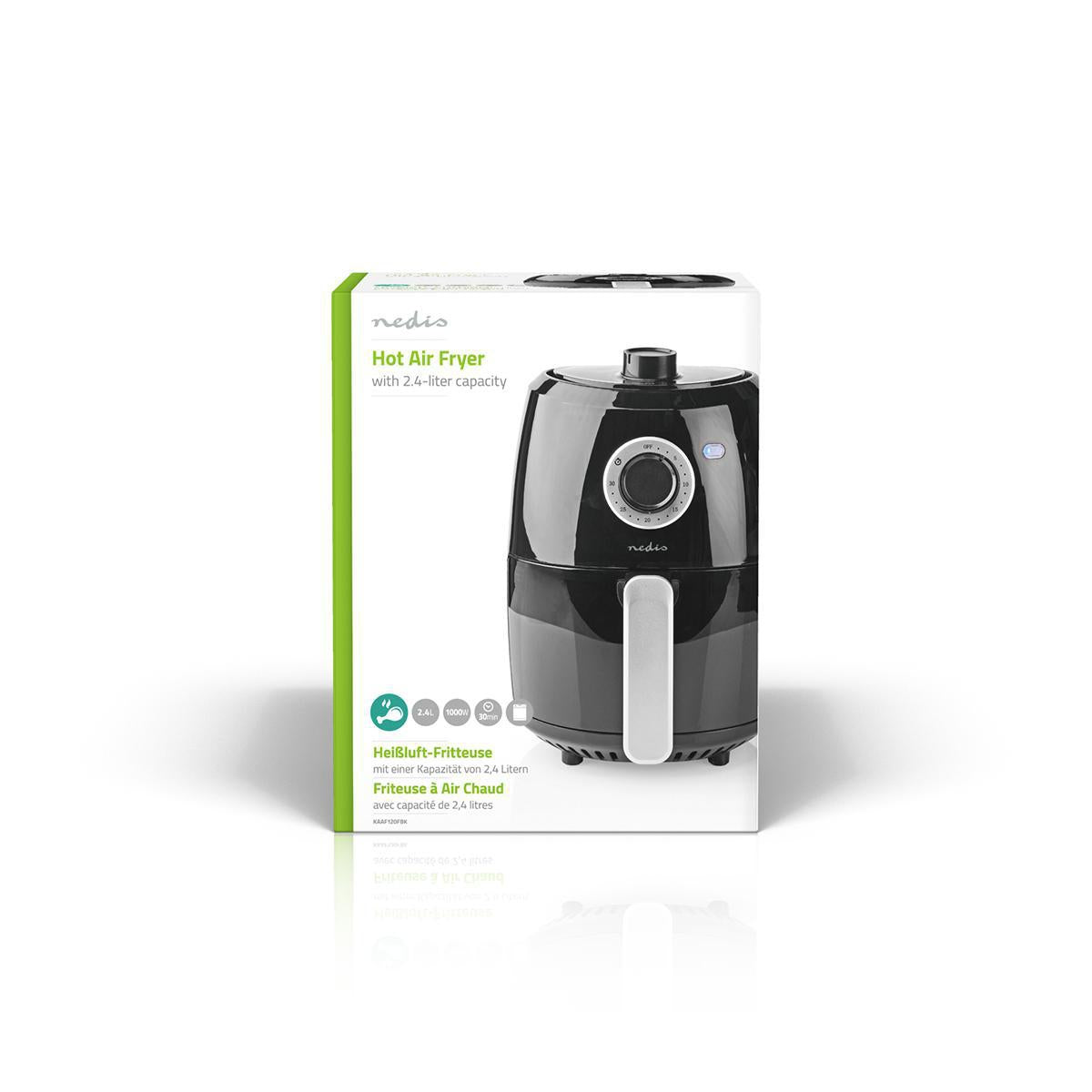 Hot Air Fryer | 2.4 l | Timer: 30 min | Analog | Aluminum / Black