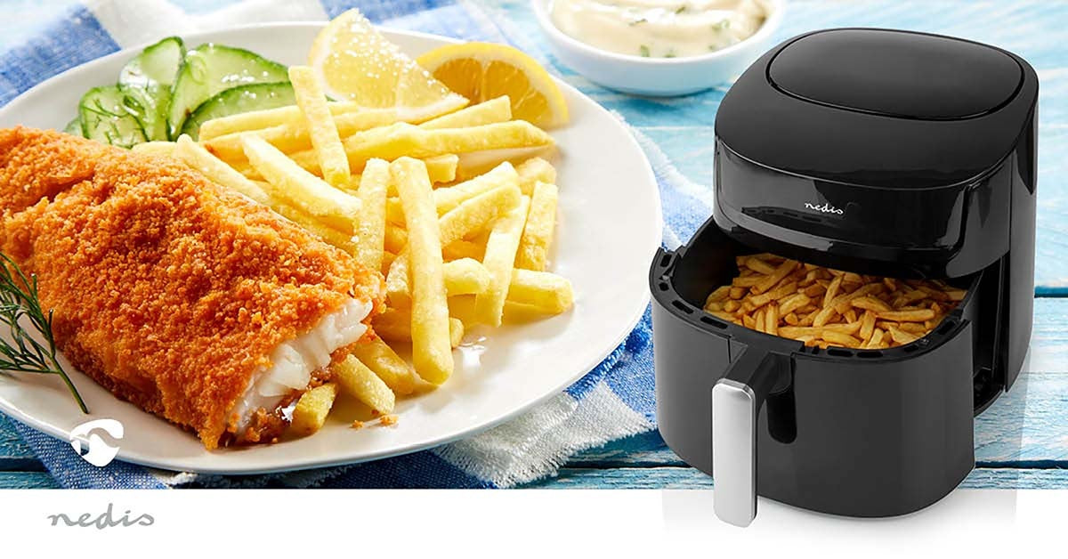 Hot Air Fryer | 7,2 l | Timer: 240 min | Number of preset programs: 8 | Digital | Black