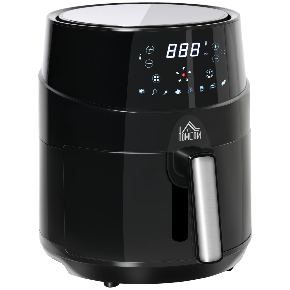 Hot Air Fryer Without Oil 4.5 L 1500W Air Fryer With 8 Preset Modes Led Display Non-Stick Coated Basket For Healthy Low-Fat Cooking