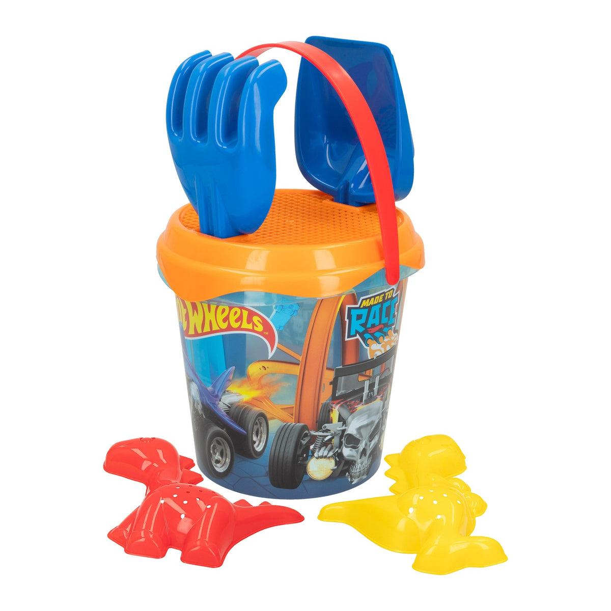 Hot Wheels Beach Toy Set, 18cm Bucket, 6 Pcs