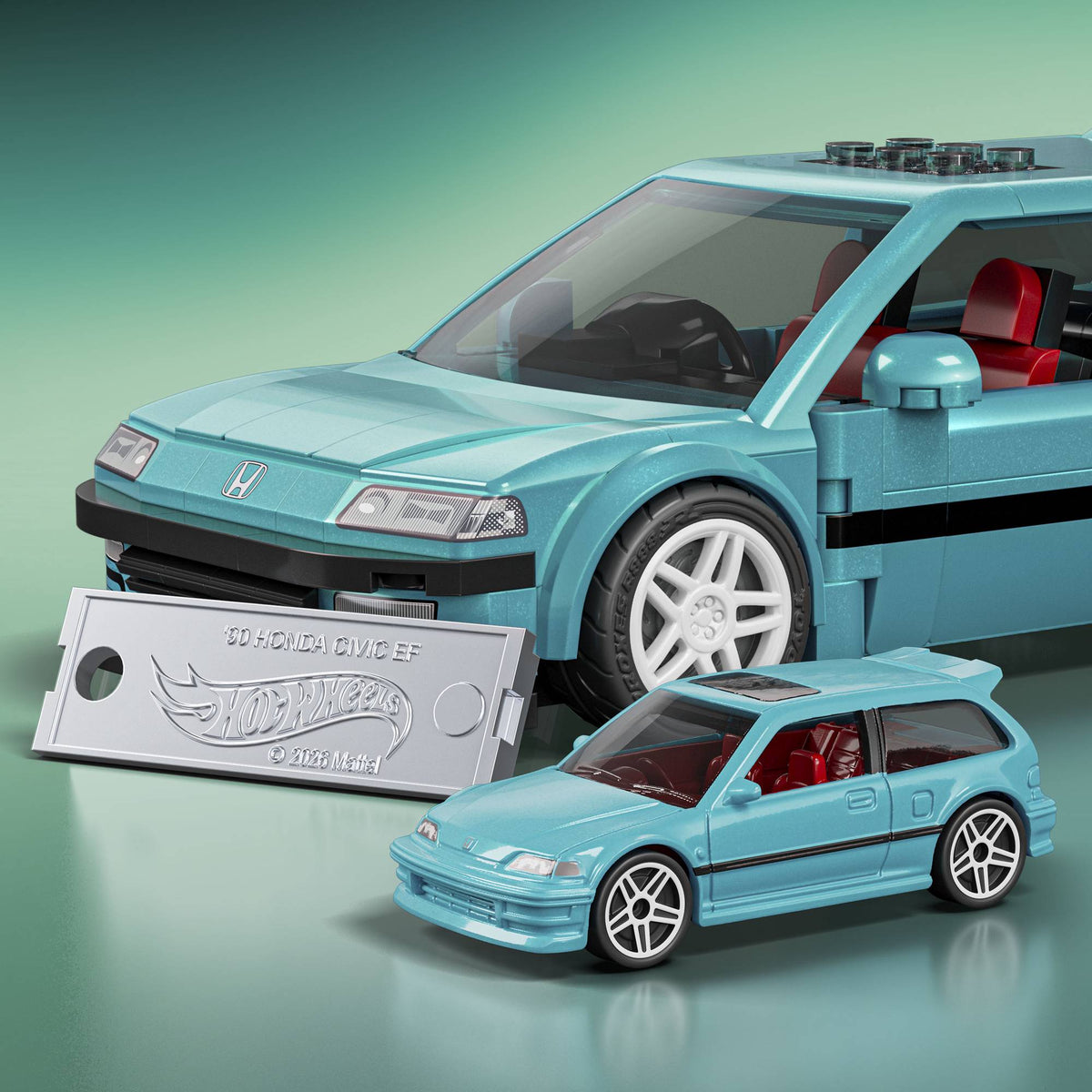 Hot Wheels Custom '90 Honda Civic EF Building Set