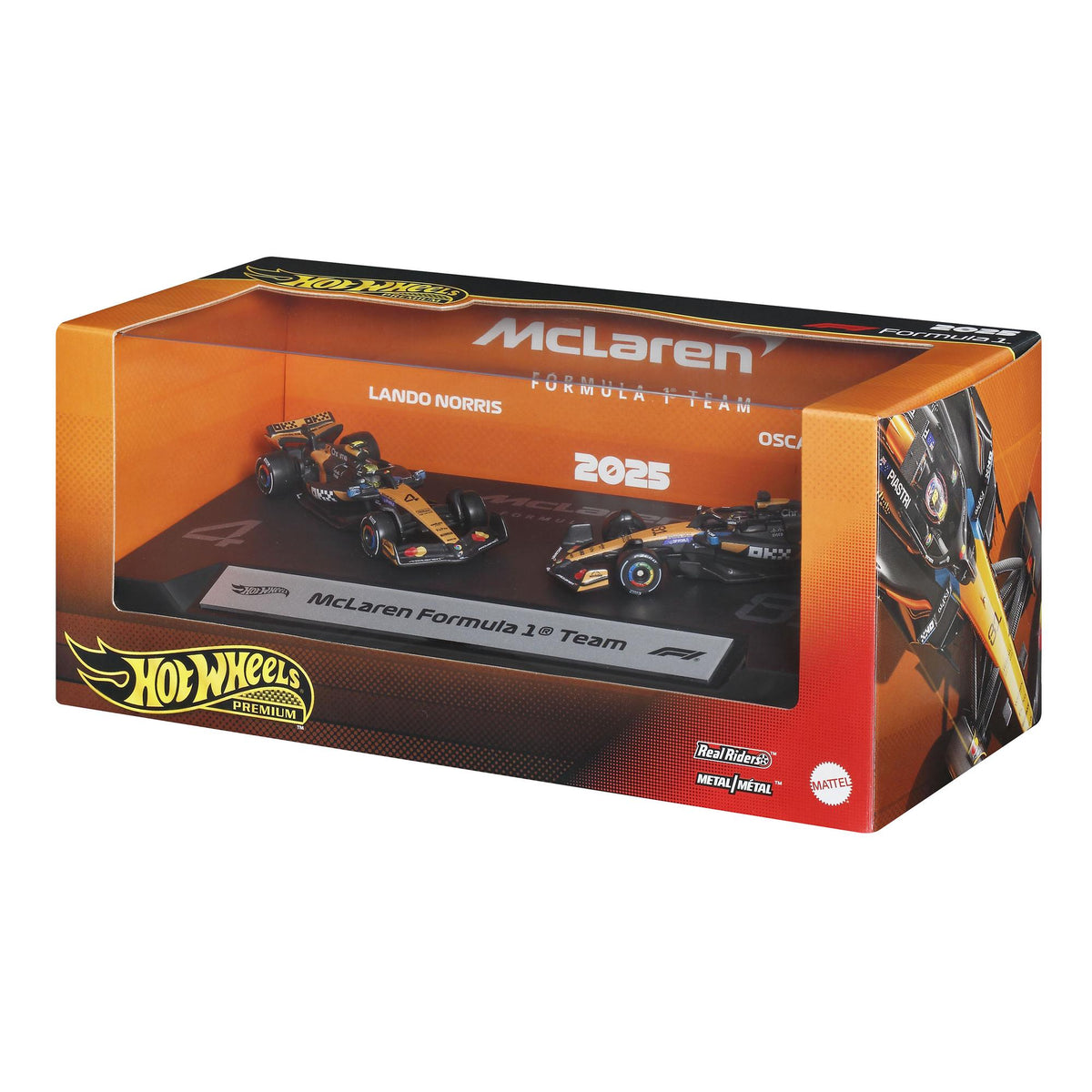 Hot Wheels Formula 1 Die-Cast Cars, 2-Pack, 1:64 Scale
