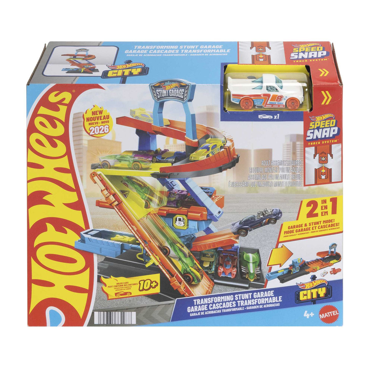 Hot Wheels Transforming Stunt Garage with Track System