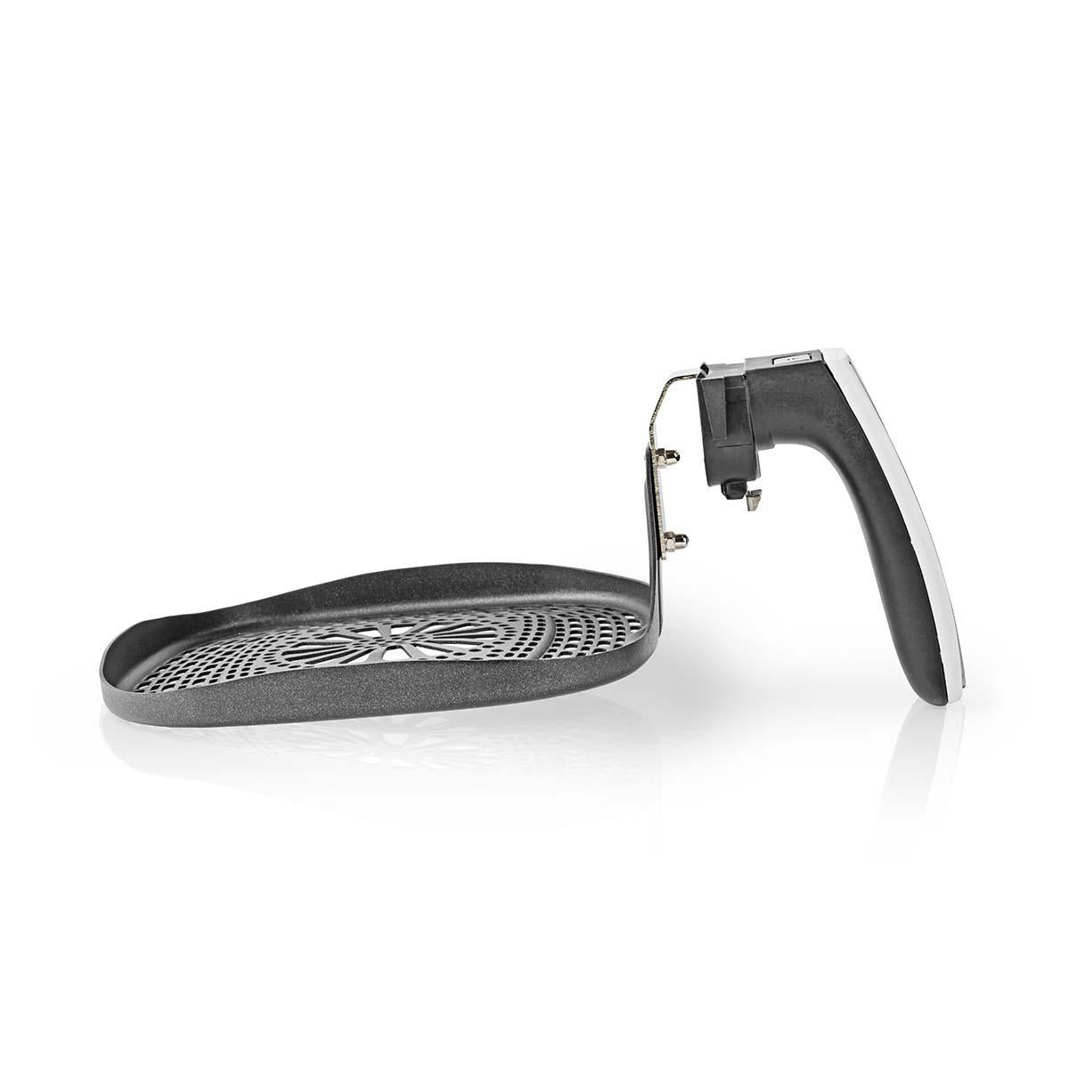 Hot air fryer grill pan | Non-stick coating | Dishwasher safe | Metal | Gray