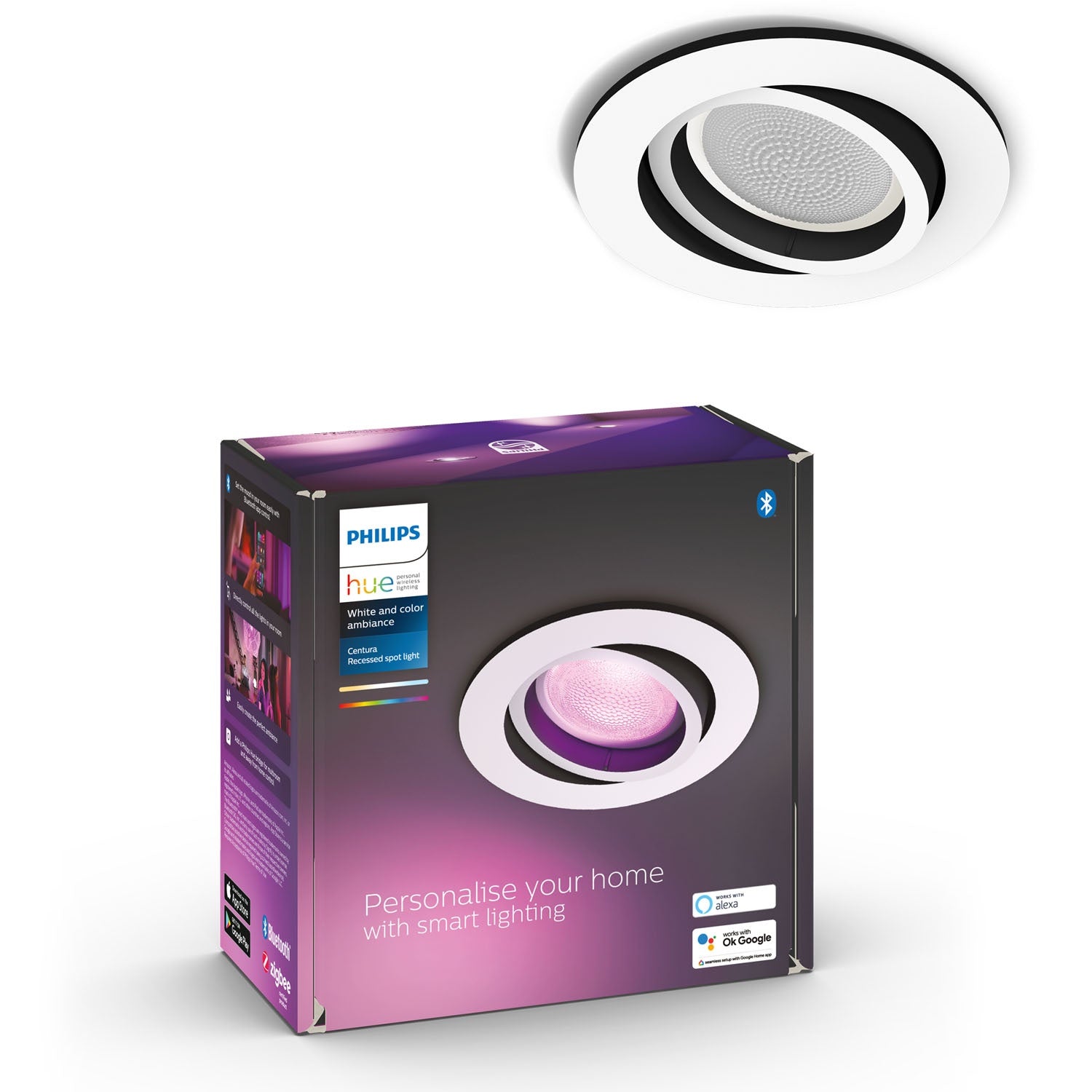 Hue Centura inf. spot White Color Round White