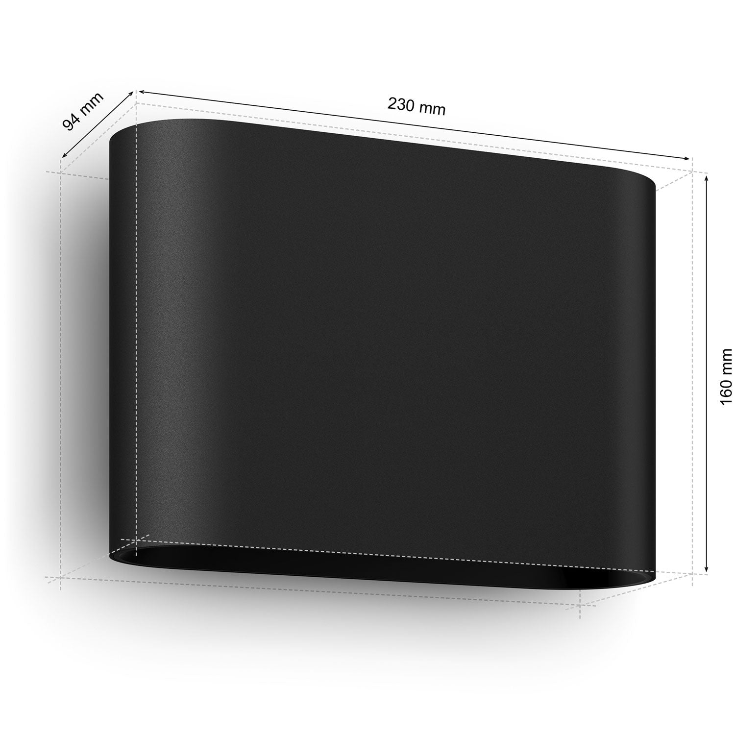 Hue Dymera Wall lamp indoor and outdoor White and Color Ambiance Black