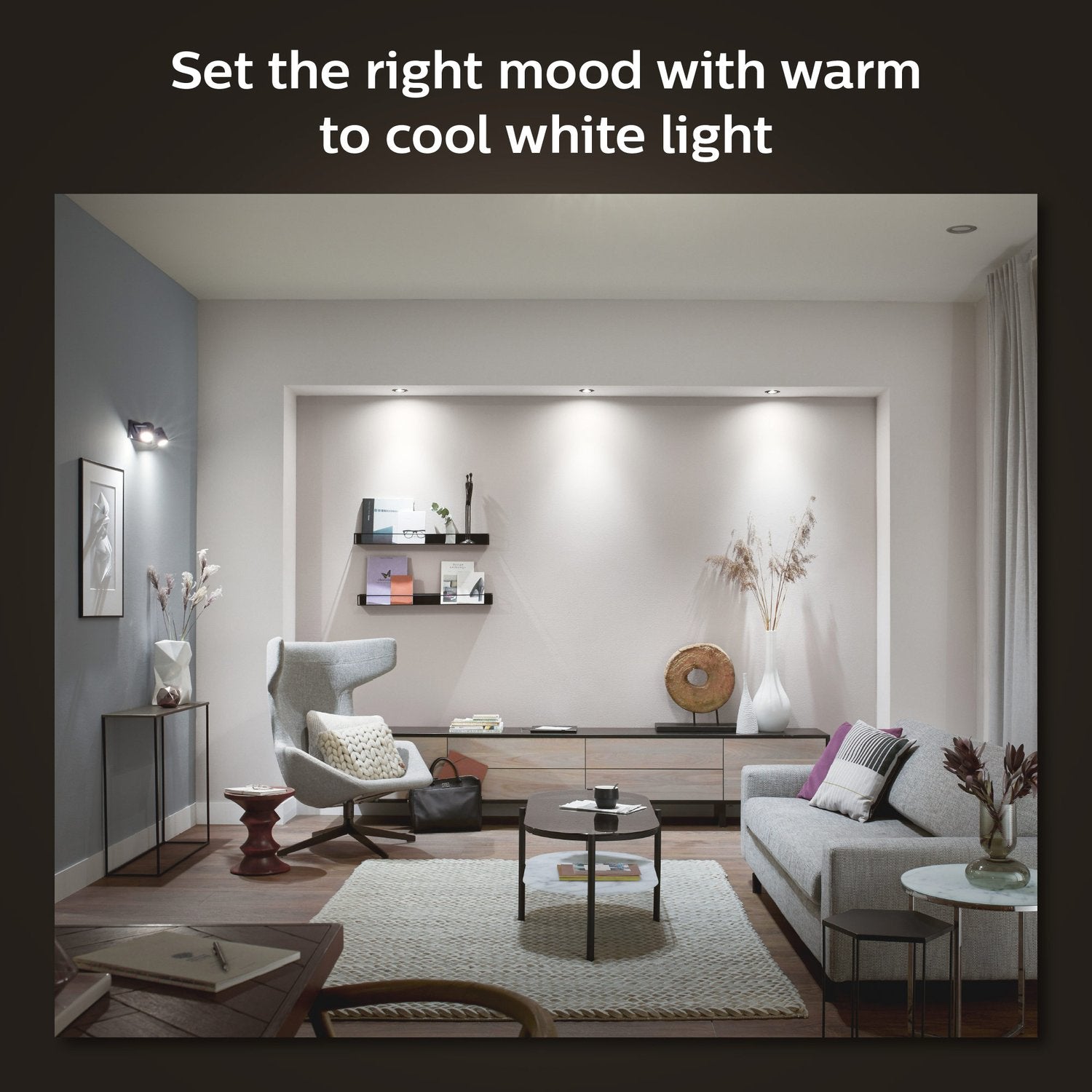 Hue Milliskin spot White Ambiance Round Alu