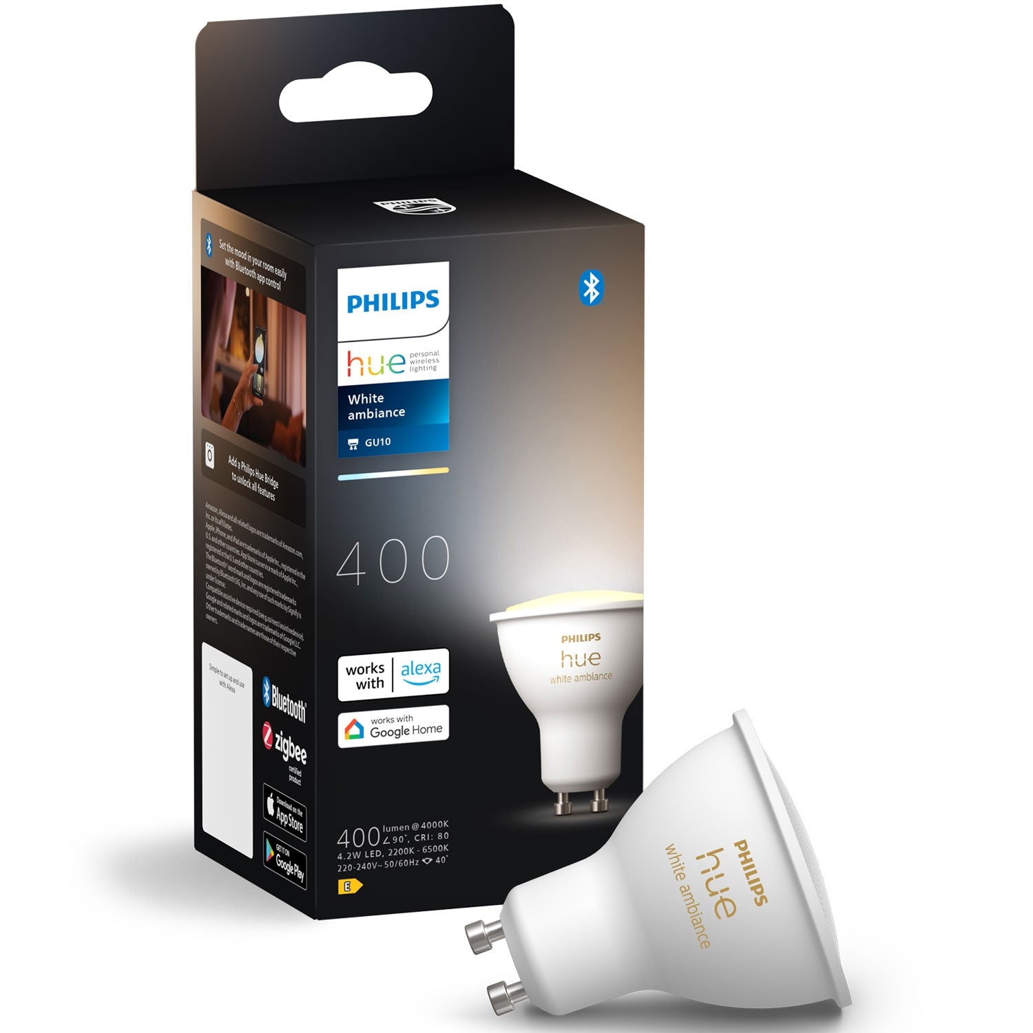 Hue White Ambiance GU10 400lm 1-pack