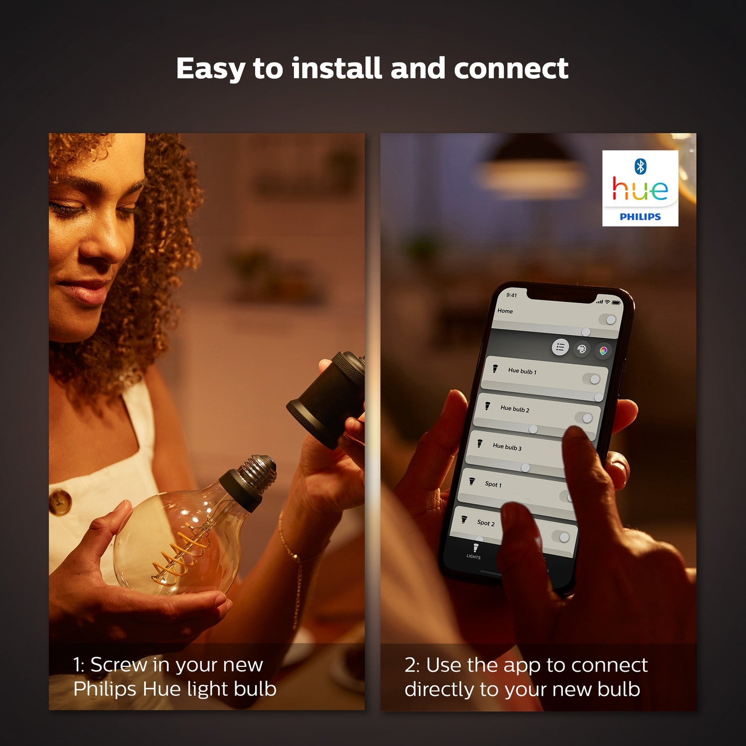 Hue White Filament E27 Globe G93