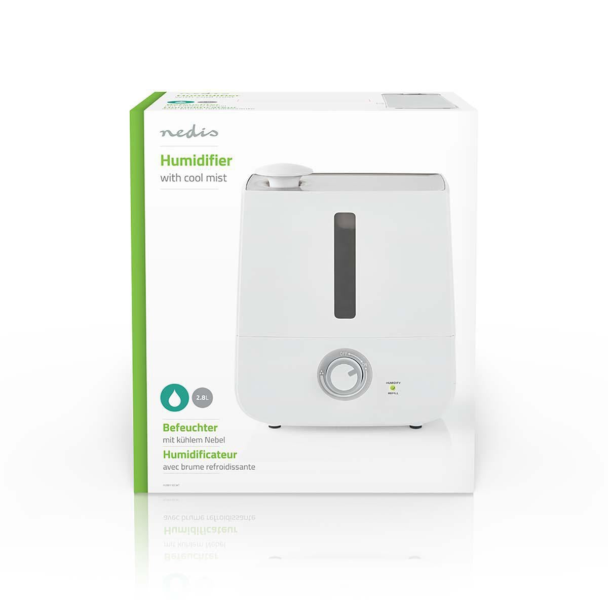 Humidifier | 30 W| With Cool Mist | 2.8 l | Suitable for environments up to: 25 m² | Grey/White