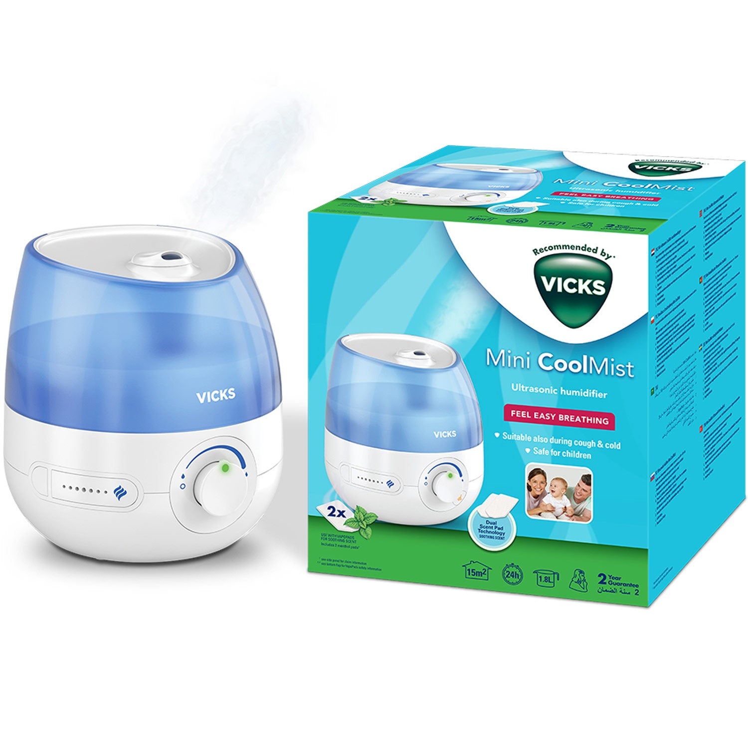 Humidifier Mini Cool Mist Ultrasonic VUL525