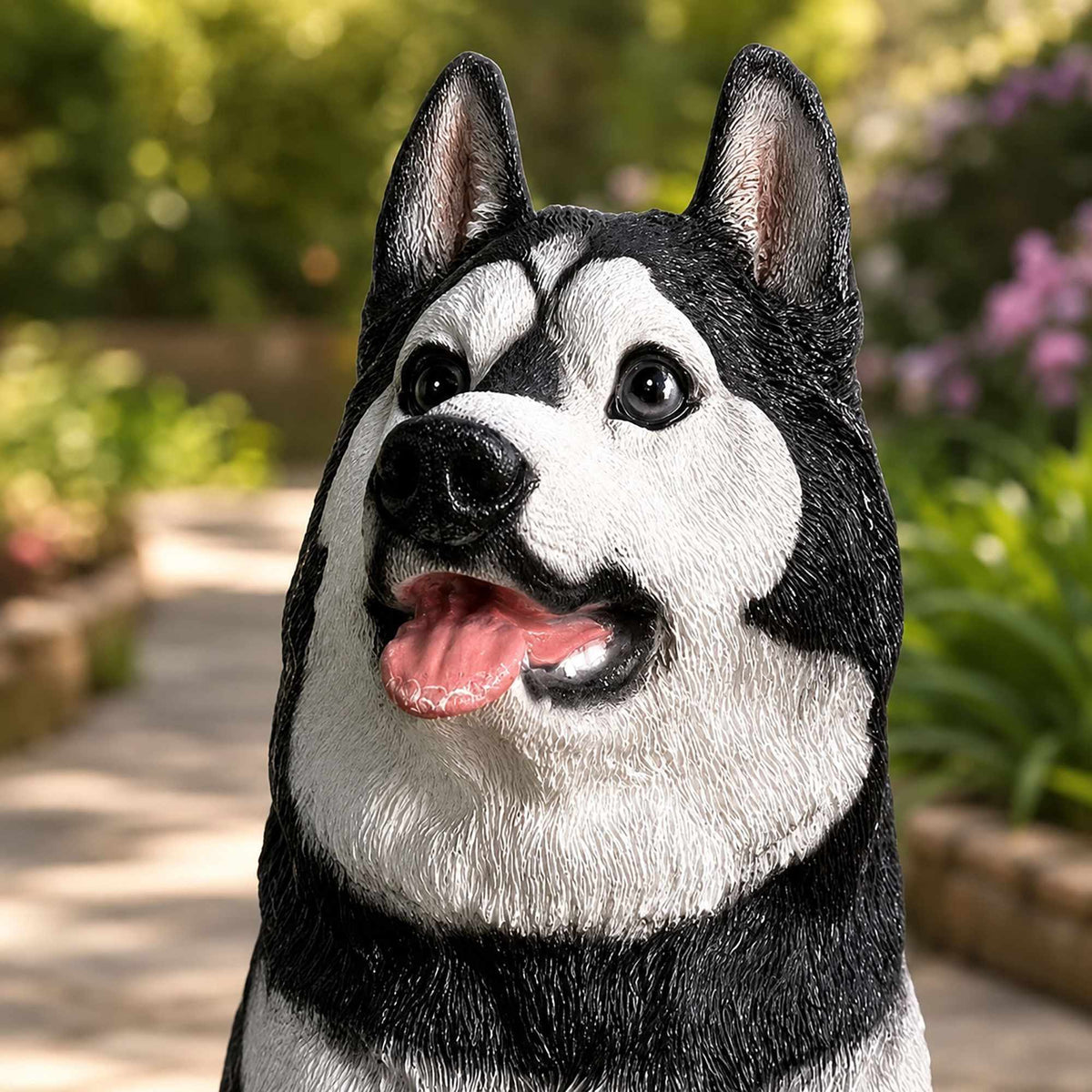 Husky Garden Dog Statue, Polyresin, 86 cm