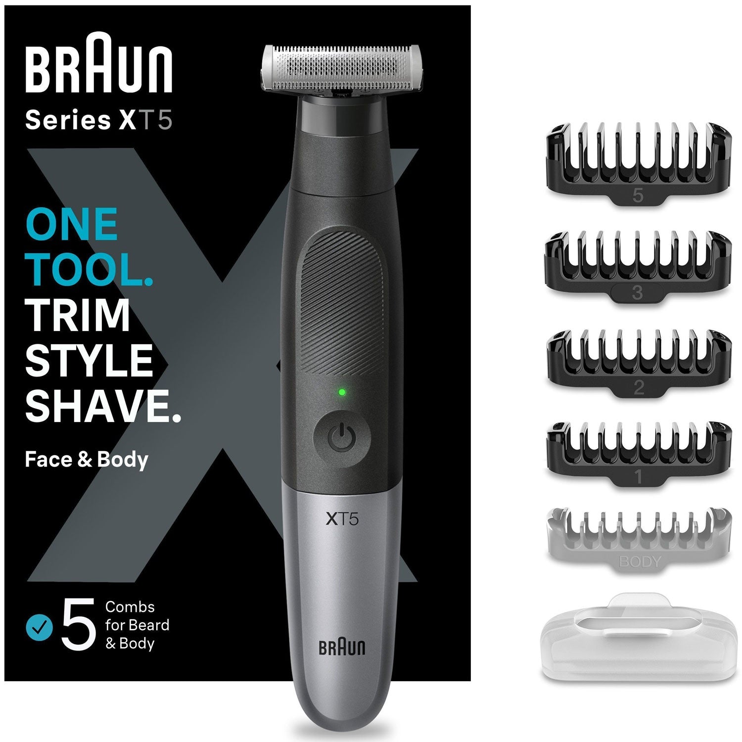 Hybrid trimmer Face&Body XT5100 5-combs