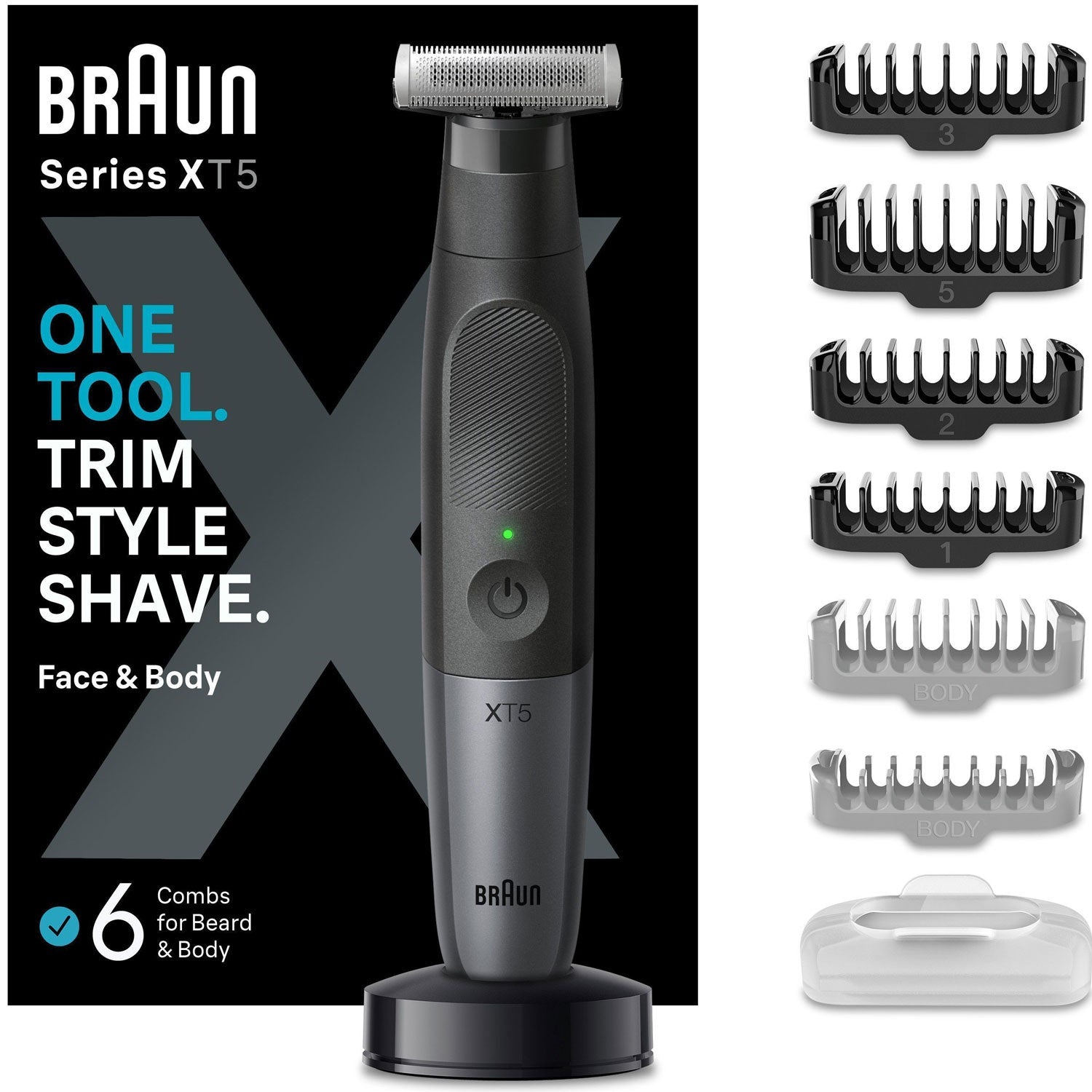 Hybrid trimmer Face&Body XT5300 6-combs