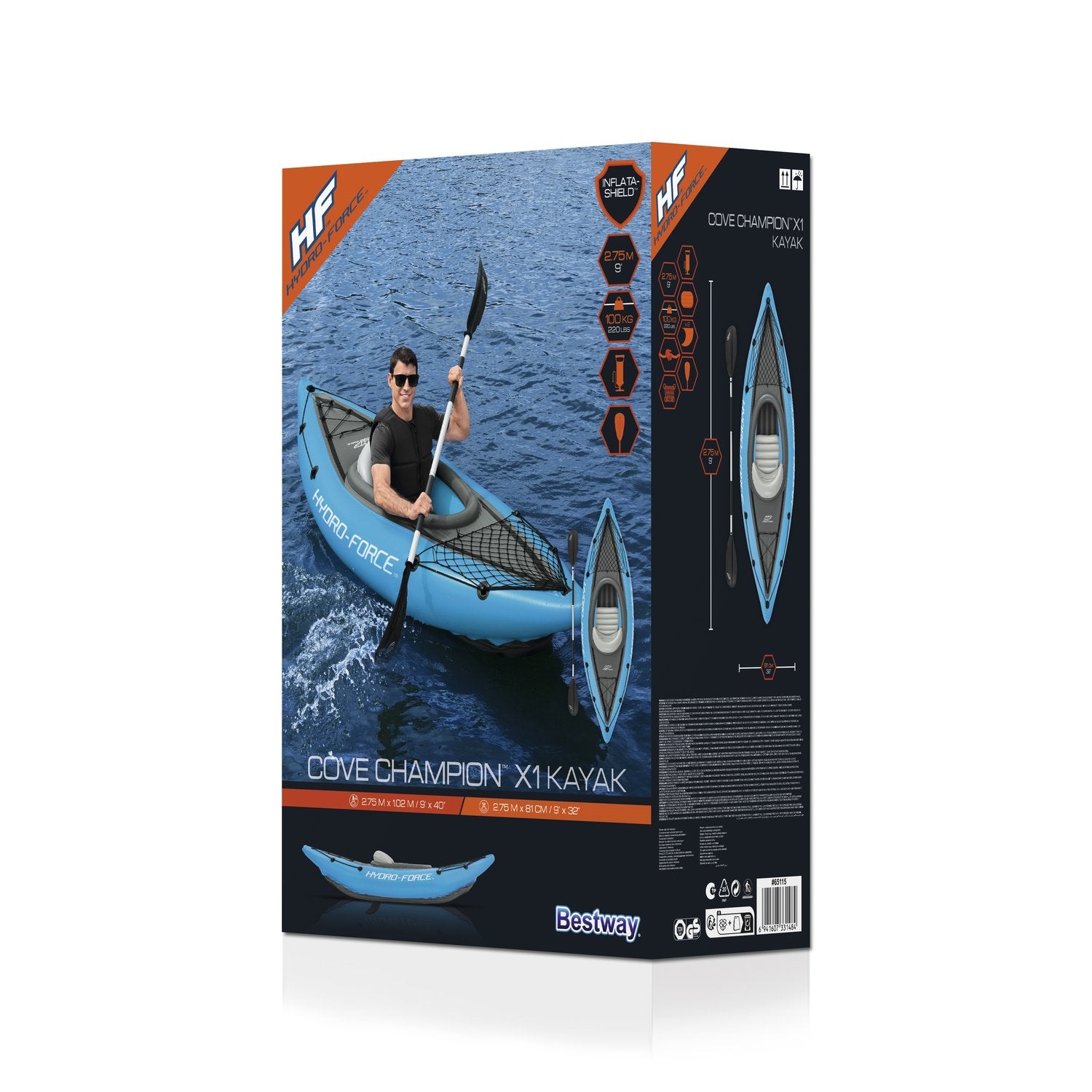 Hydro Force Cove Champion X1 Kayak 275 x 81cm