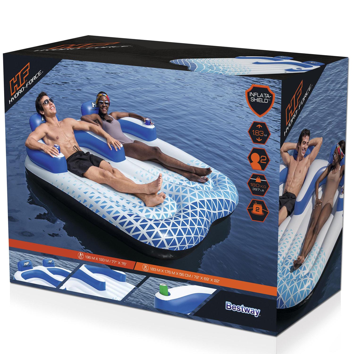 Hydro Force Indigo Wave Double Lounge 1.96m