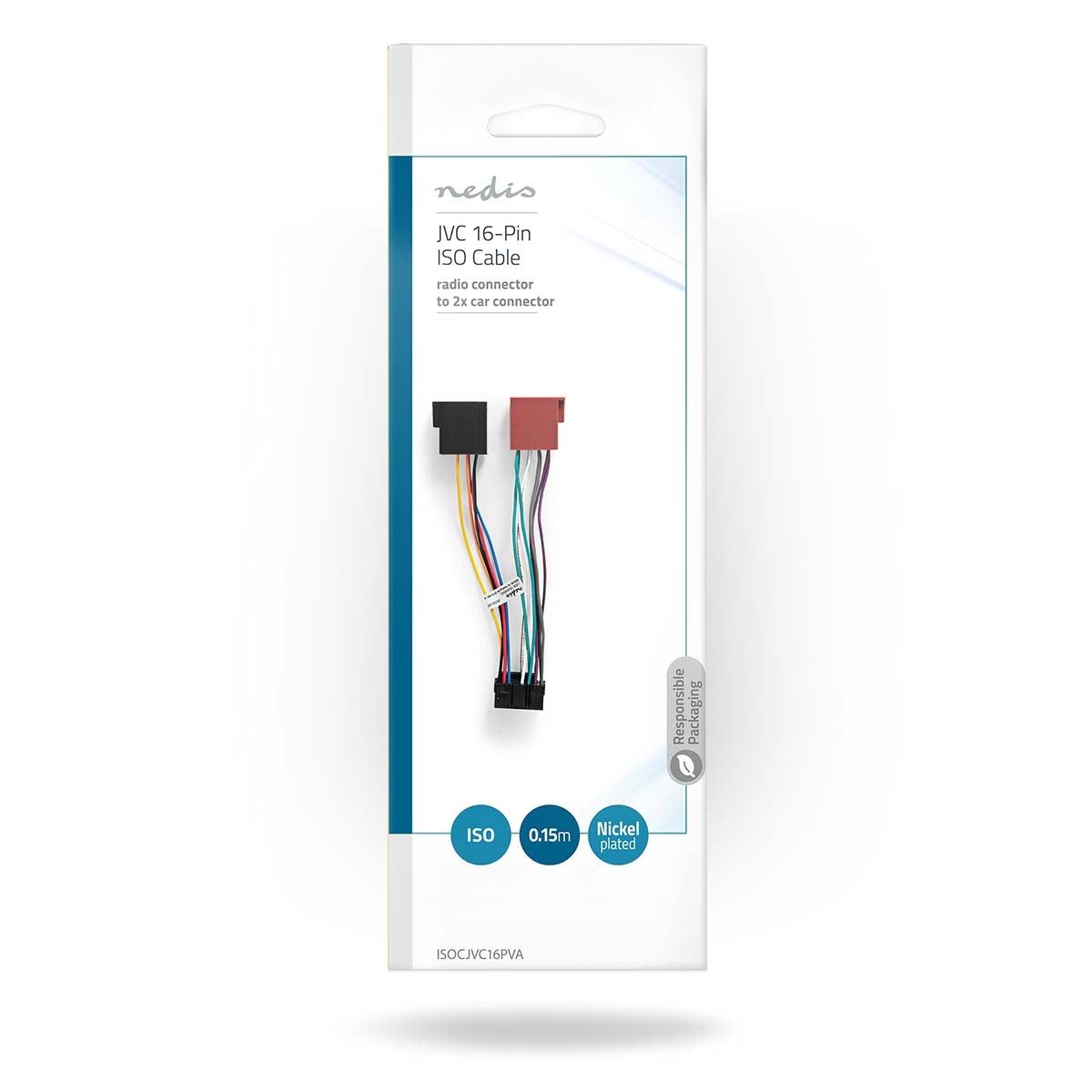 ISO Adapter Cable | ISO Compatibility: JVC | 0.15 m | Round | PVC | Plastic bag