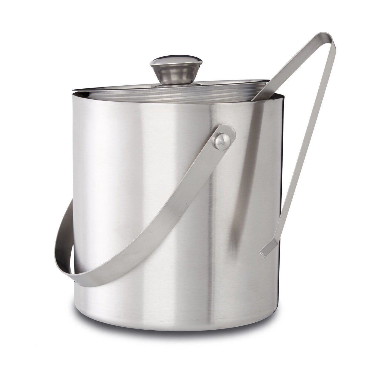 Ice Bucket 1.5 Liter Closing with Lid and Tongs, Ice Cube Container Wine Cooler