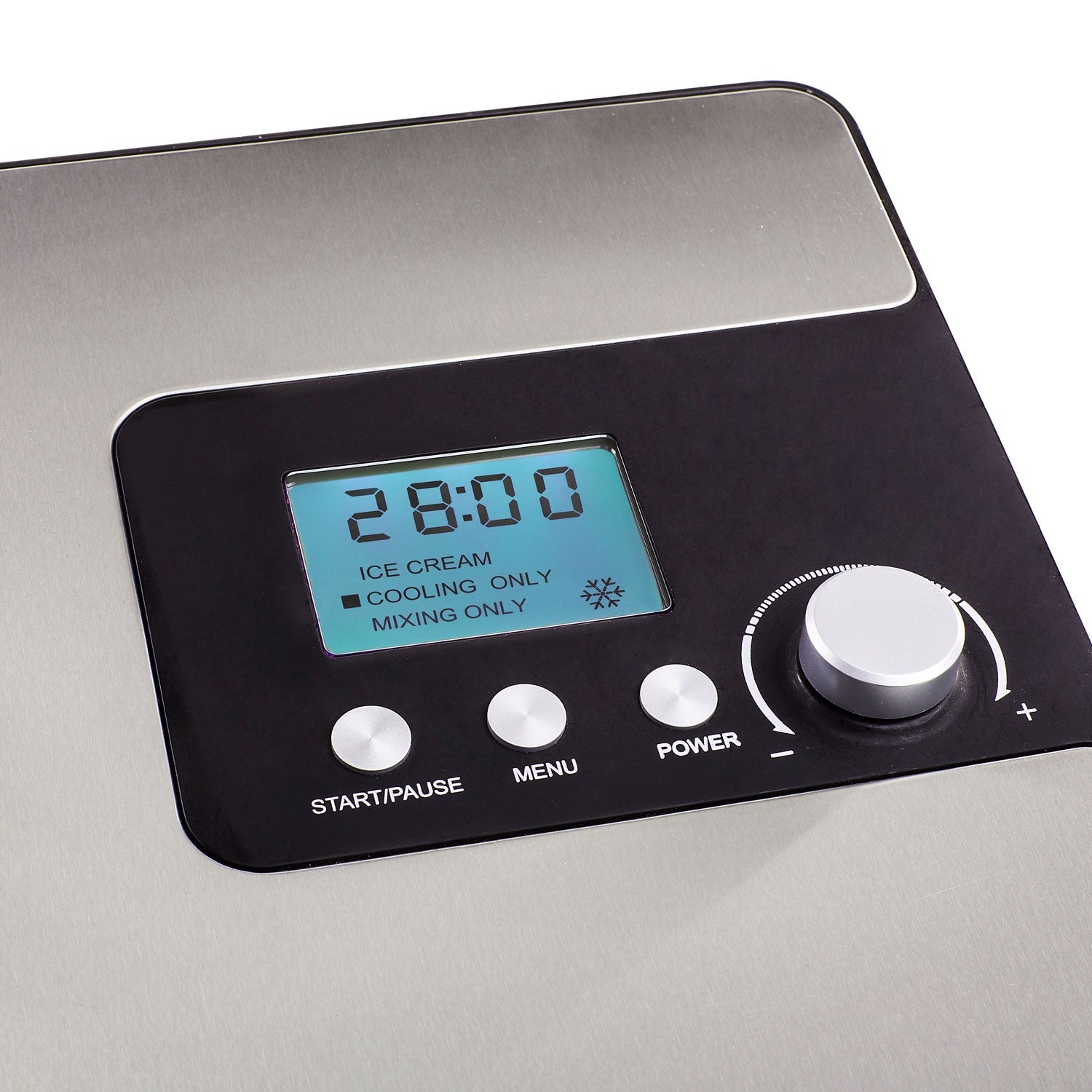 Ice Cream Maker with Compressor, 2L, LCD Display, Timer
