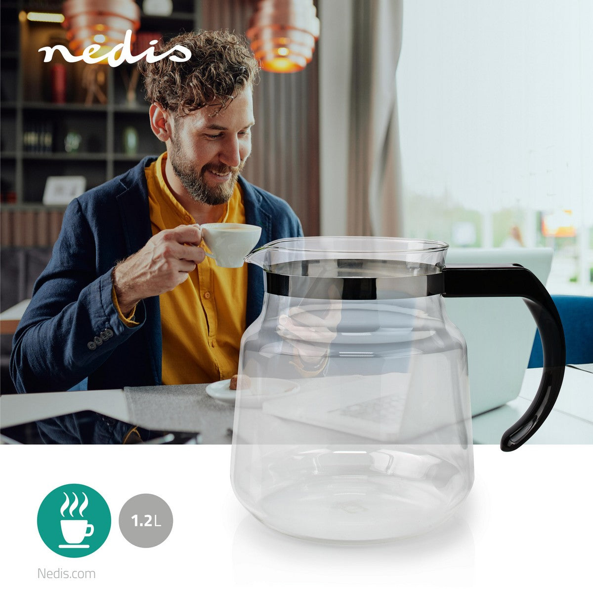 Ice cream coffee pot | Compatible with: Moccamaster K / KB/ 1 0PL / Excellent 10S | 1.2 l | Black