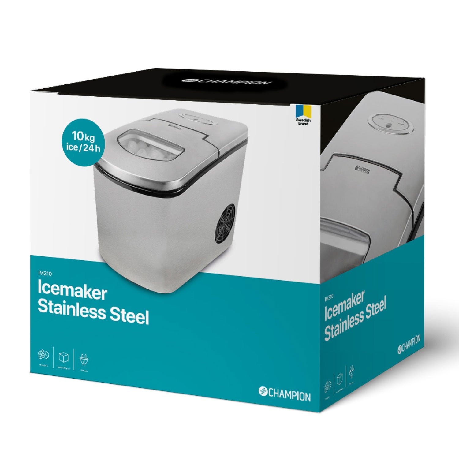 Ice machine 10kg/24h IM210 Stainless