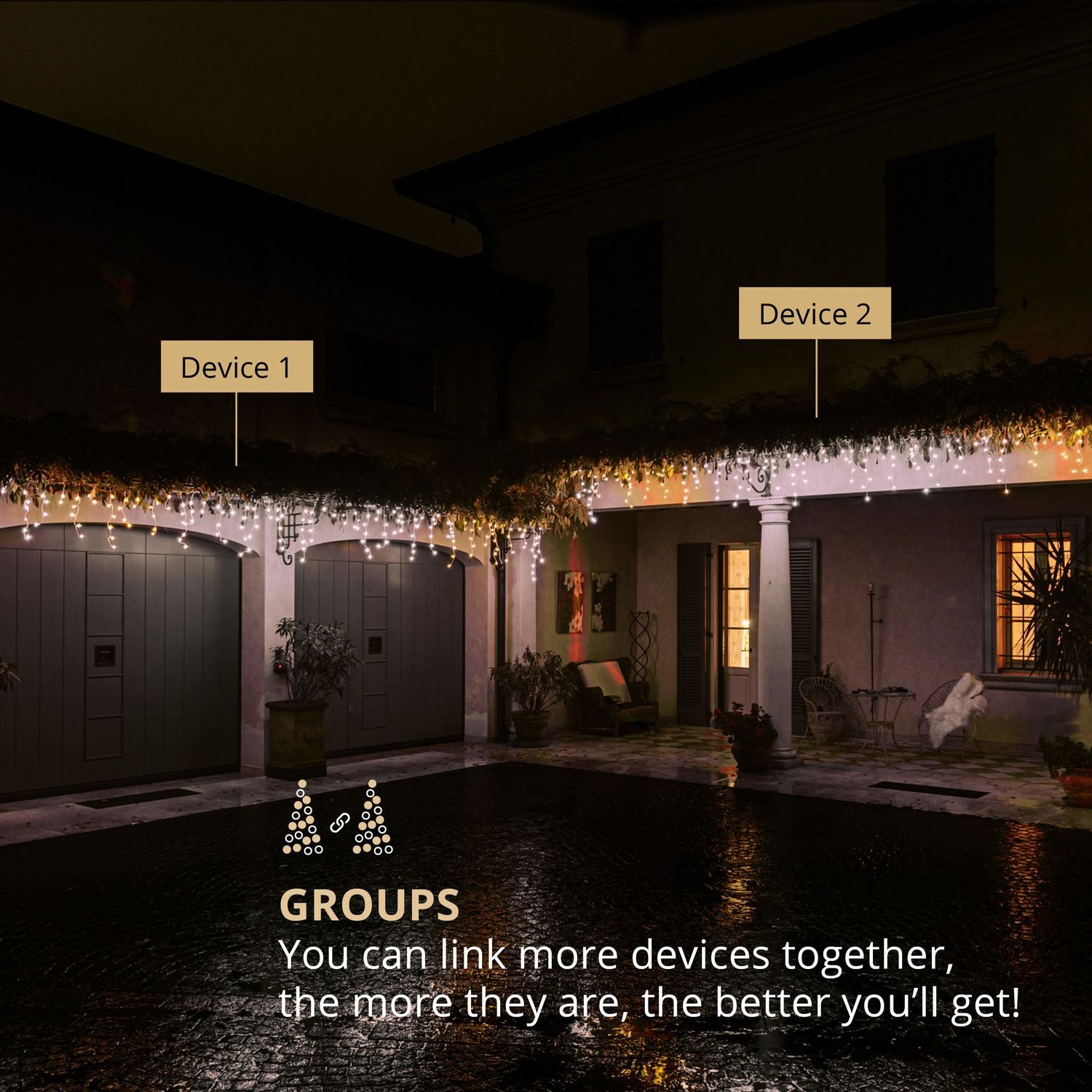 Icicle 190 AWW LEDs Gen.II IP44 Gold Edition