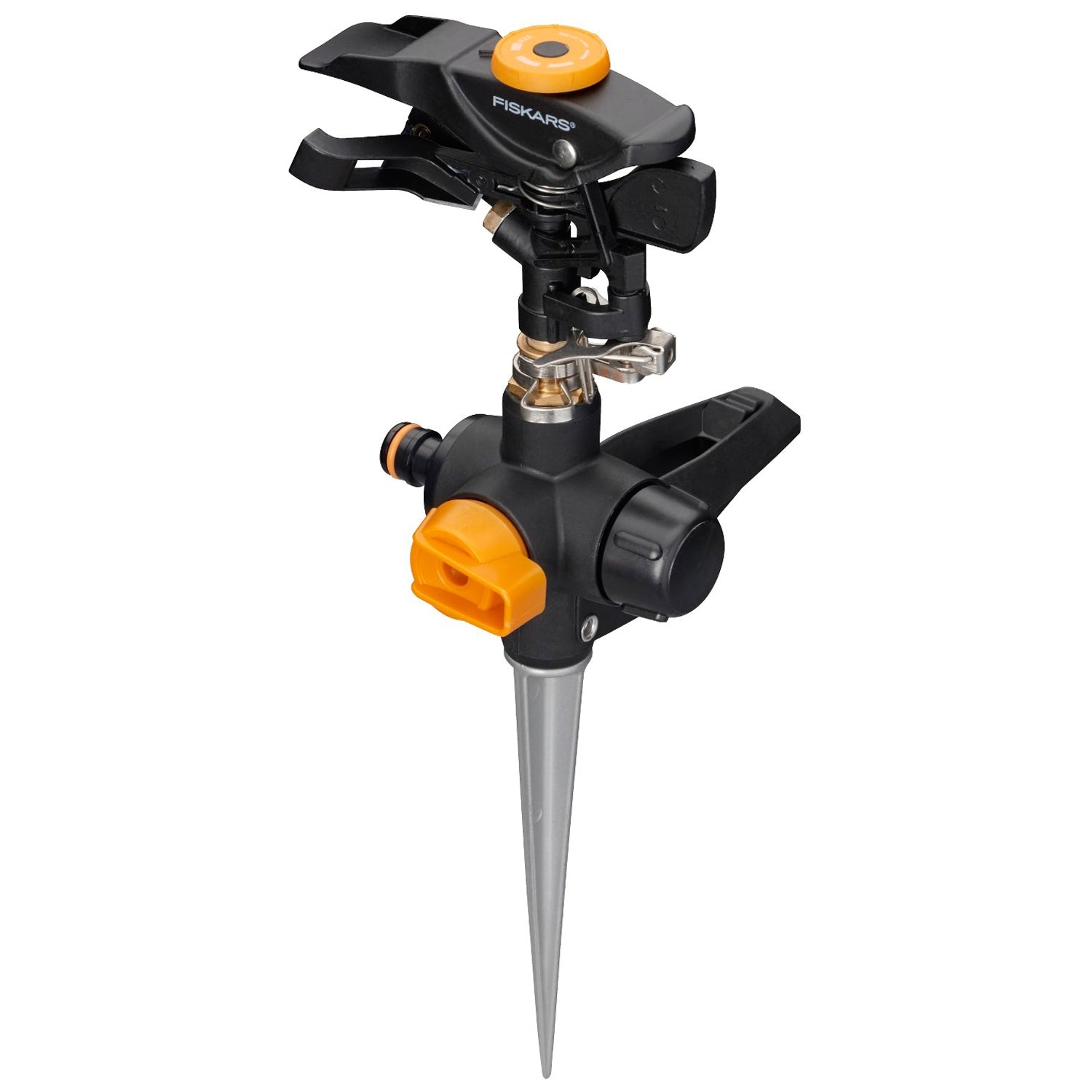 Impulse spreader with ground spike