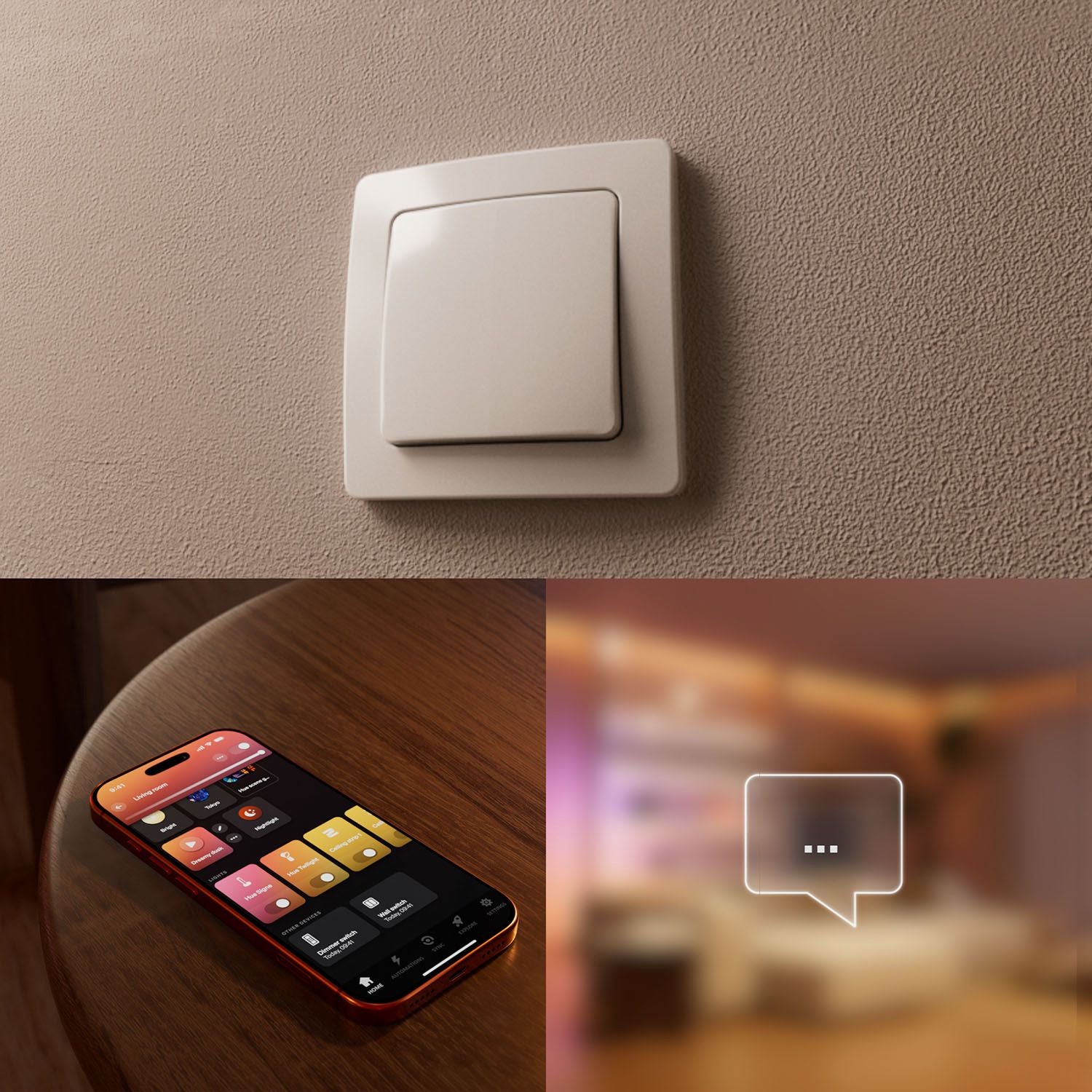 In-Wall Dimmer Switch for Non-Smart Lights