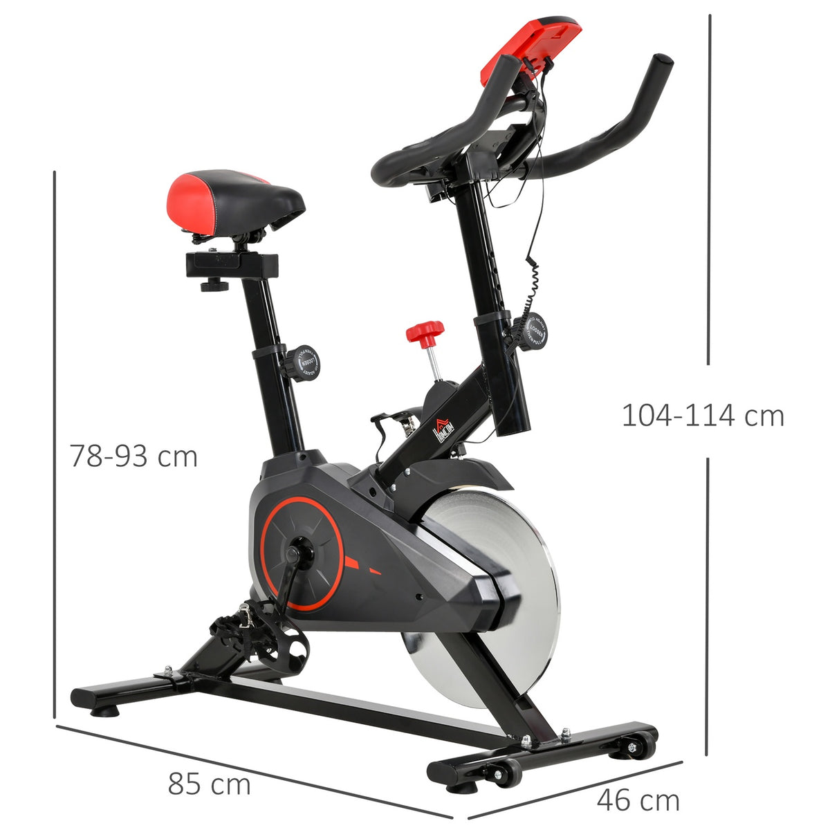 Indoor Bicycle Trainer Cycling Bike Trainer Home Gym Fitness Bike 85 X 46 X 114 Cm