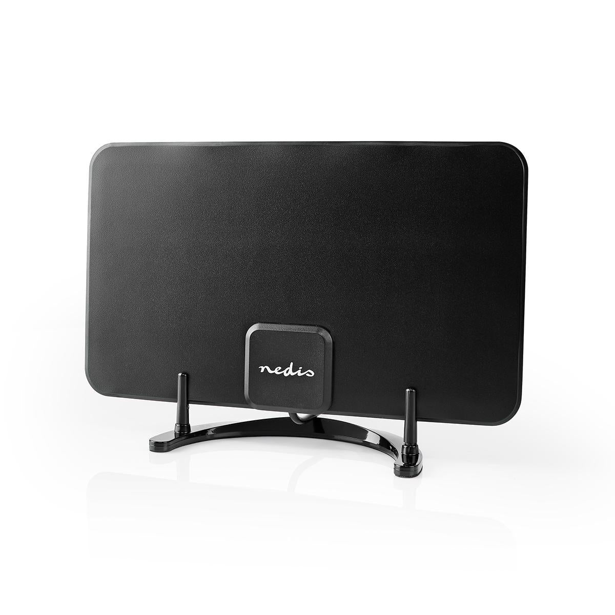 Indoor antenna | Active | FM / UHF / VHF | Reception area: 0-25 km | LTE700 | Gain: 26 dB | ABS | Black